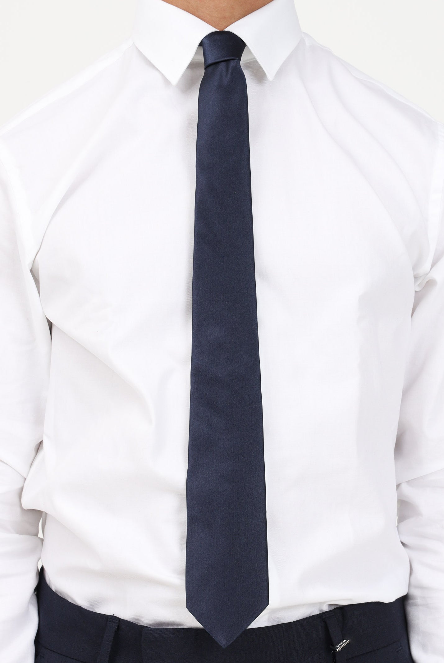 LANVIN Cravatta in seta blu da uomo 1282/1c . LANVIN