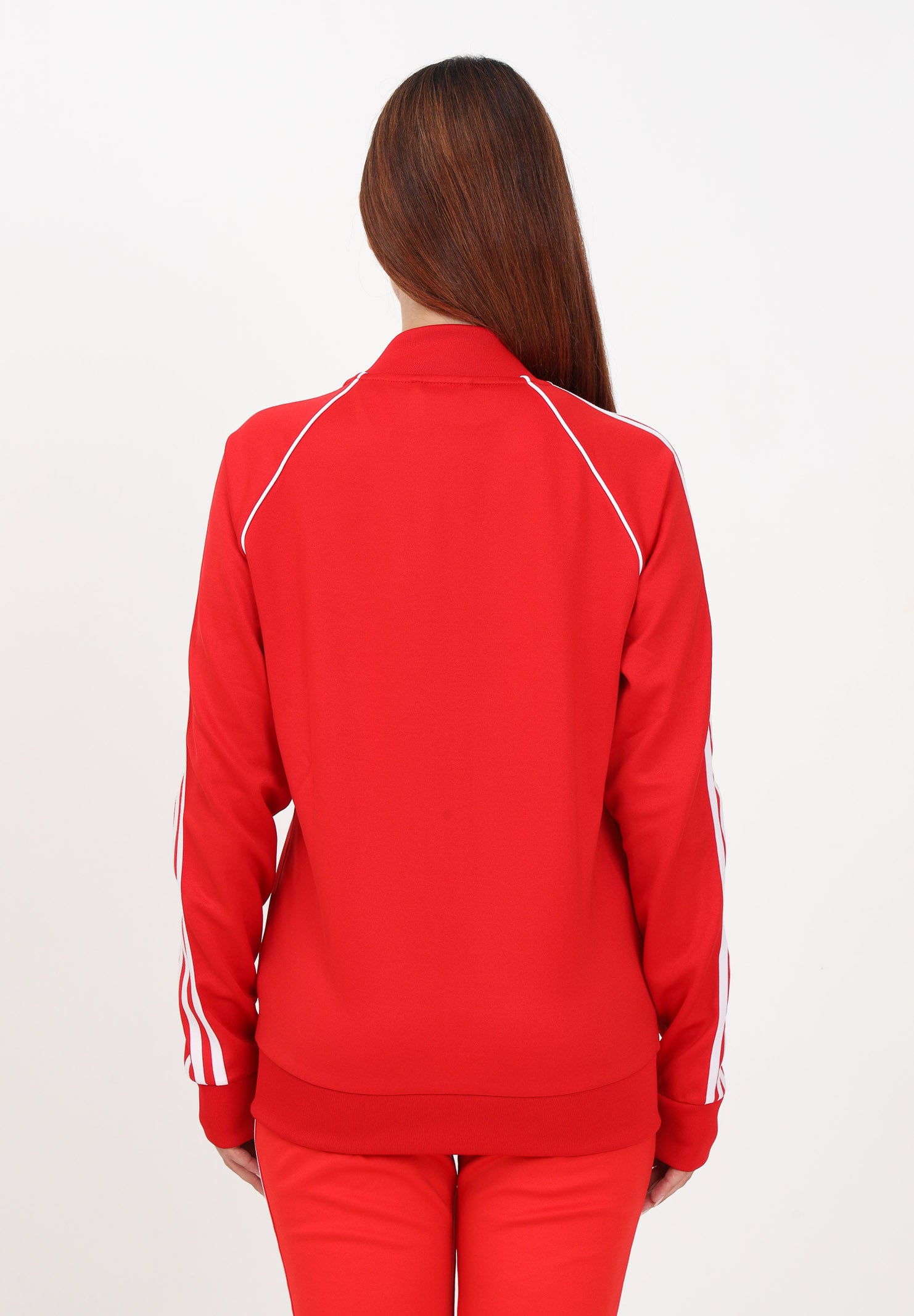 Felpa con zip Adicolor Classics SST rossa da donna IK4032 . ADIDAS ORIGINALS