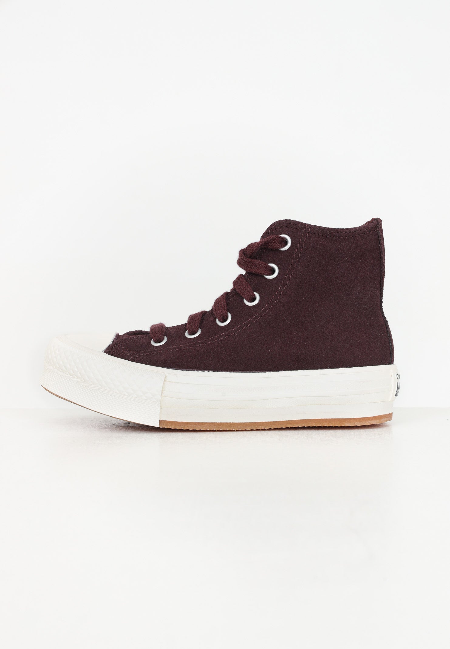 Sneakers Chuck Taylor All Star EVA Lift Platform Suede bordeaux da bambina A11597C . CONVERSE
