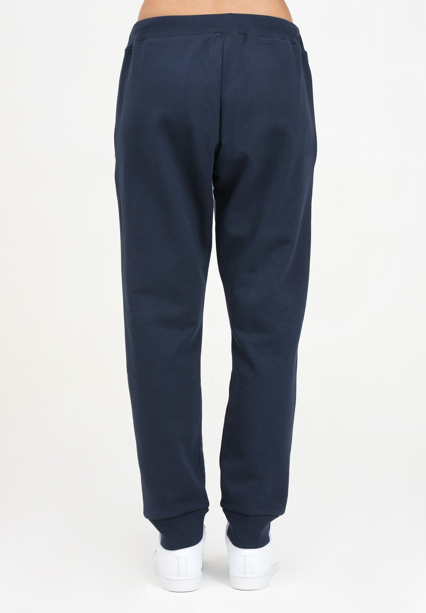 Pantalone sportivo blu per donna e bambina con logo in stile college DQ2474D0094 DQ866 DSQUARED2