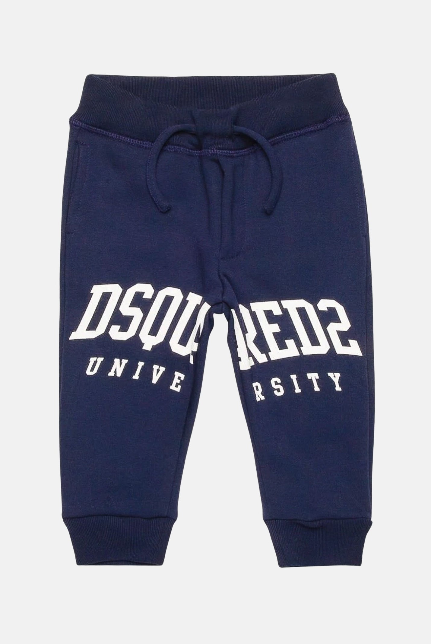Pantalone blu da neonato con stampa logo DQ2498D0094 DQ866 DSQUARED2
