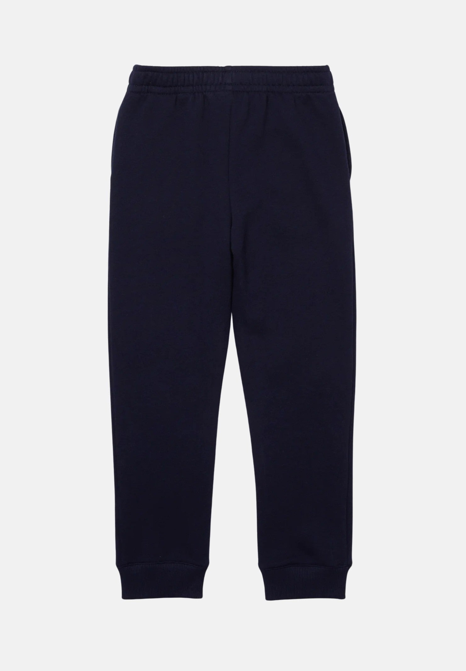Pantalone sportivo blu per bambino e bambina rifinito da ricamo coccodrillo XJ9728 166 LACOSTE