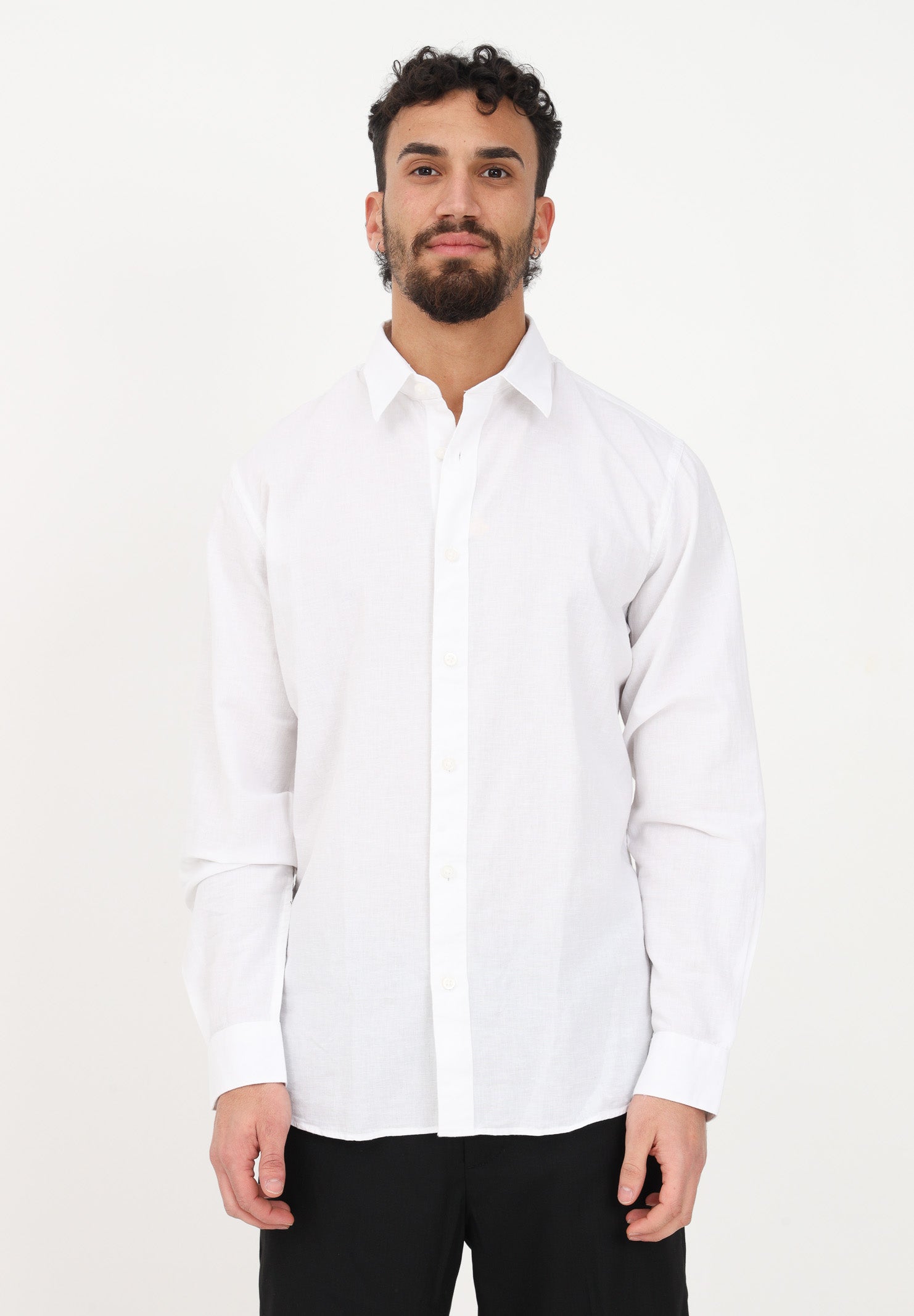Camicia elegante bianca da uomo 16079056 WHITE SELECTED HOMME