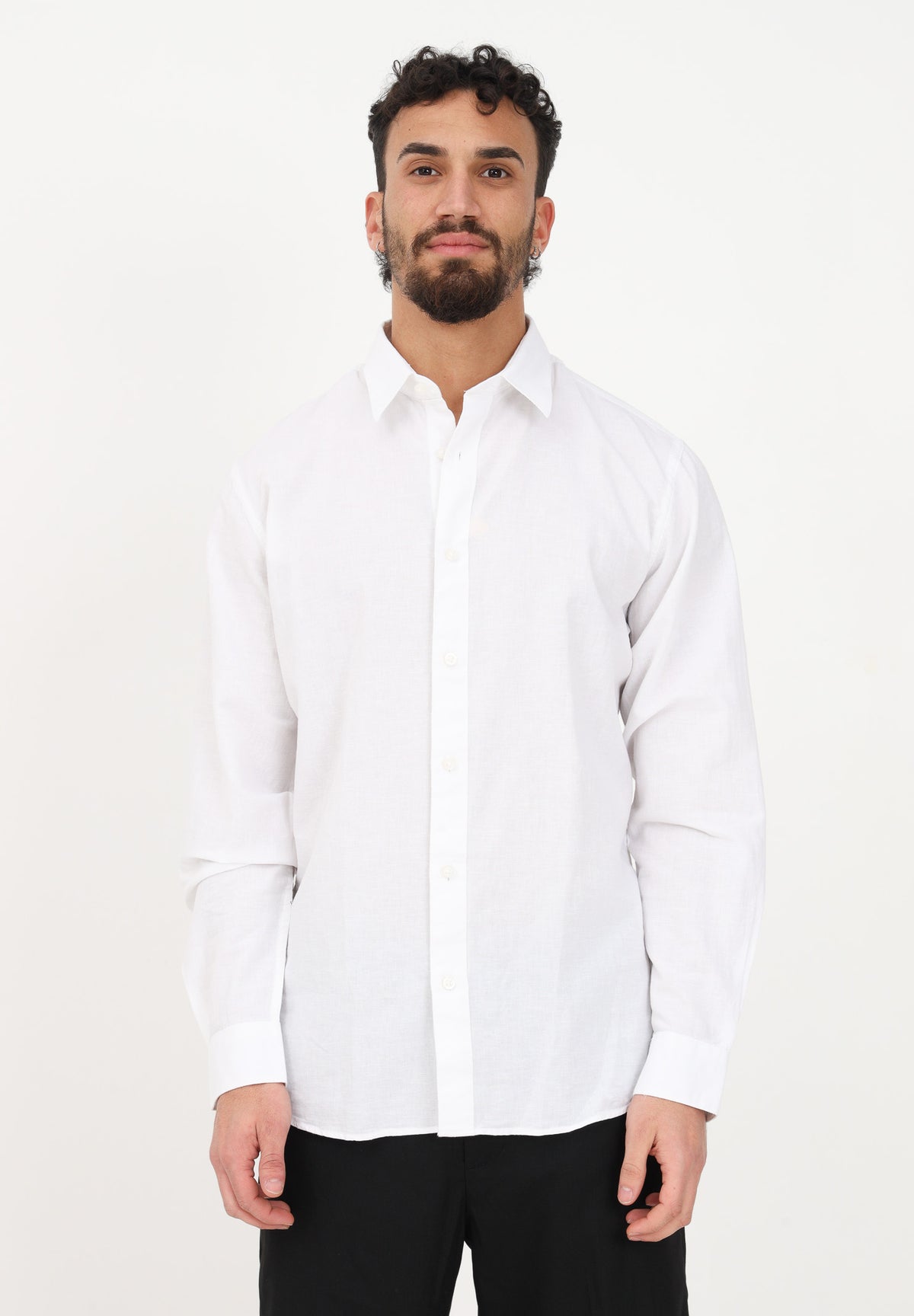 Camicia elegante bianca da uomo 16079056 WHITE SELECTED HOMME