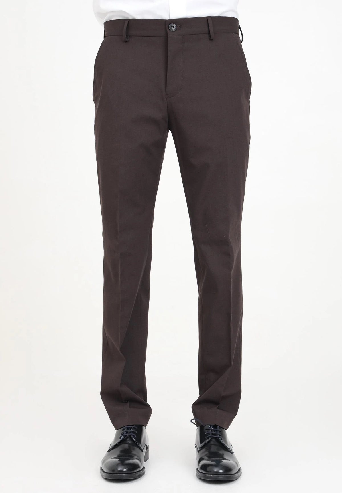 Pantalone elegante marrone da uomo 16087825 DEMITASSE SELECTED HOMME