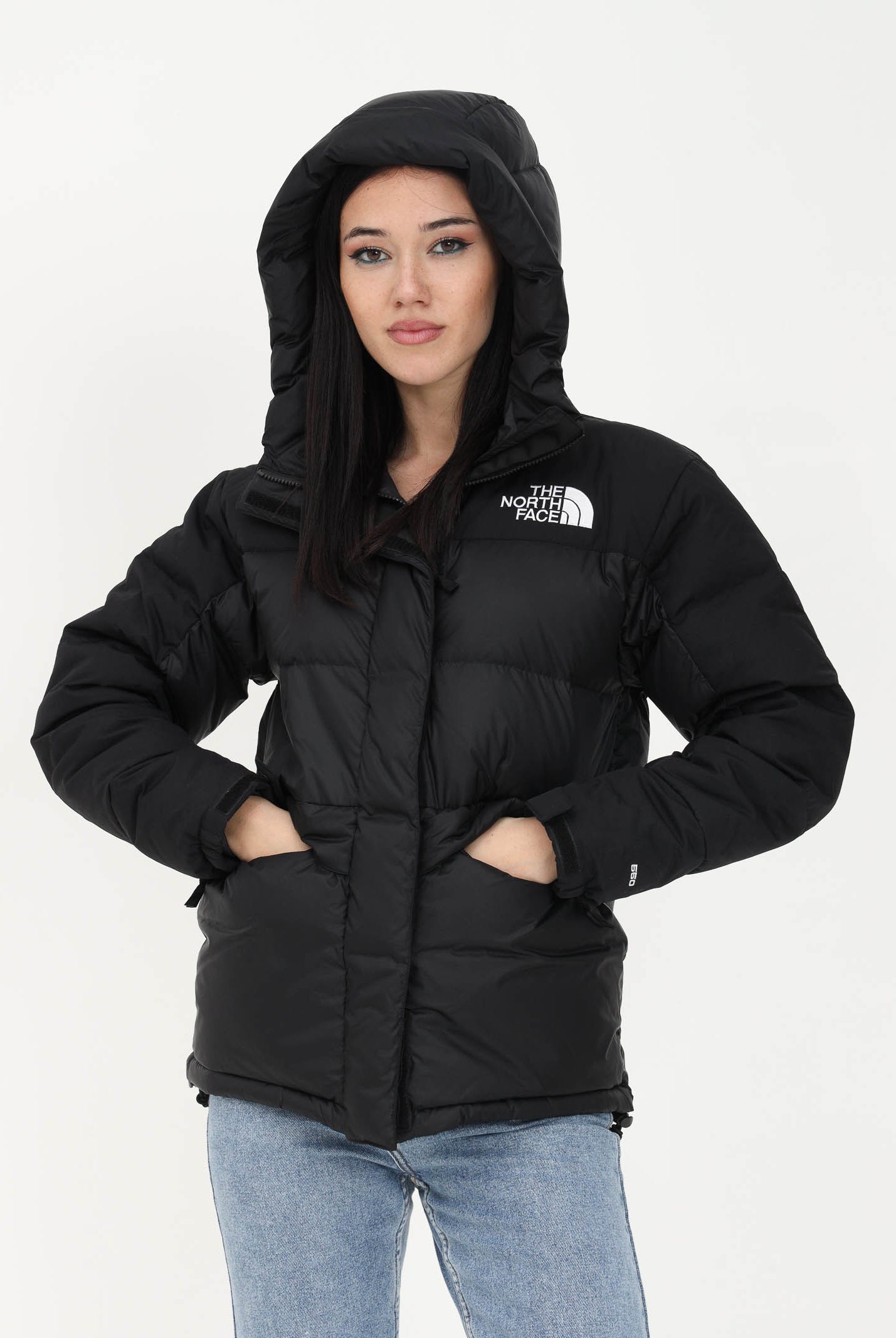 Piumino nero da donna con logo NF0A4R2WJK31 JK31. THE NORTH FACE