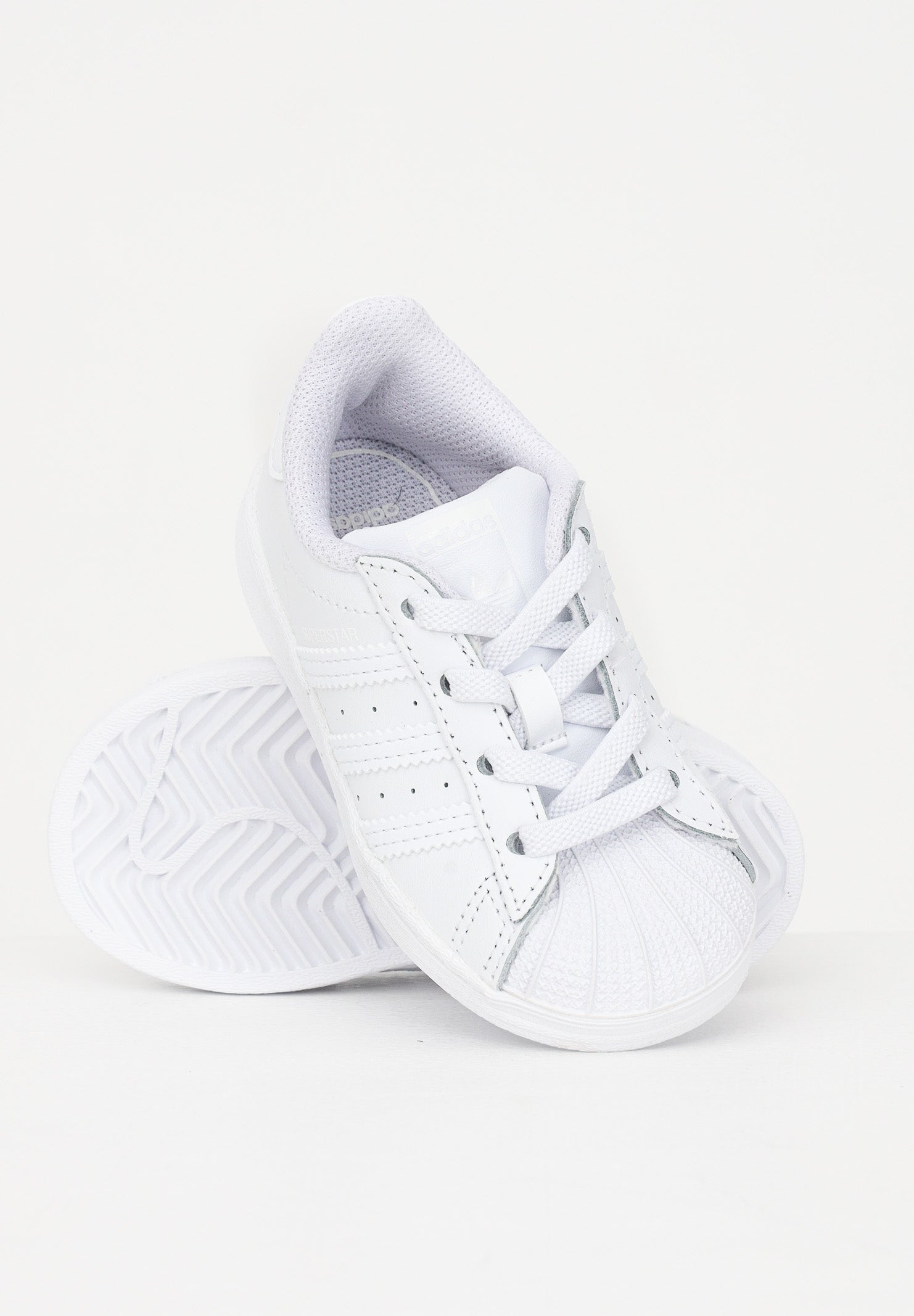 ADIDAS ORIGINALS Sneakers Superstar bianche da neonato EF5397 . ADIDAS ORIGINALS