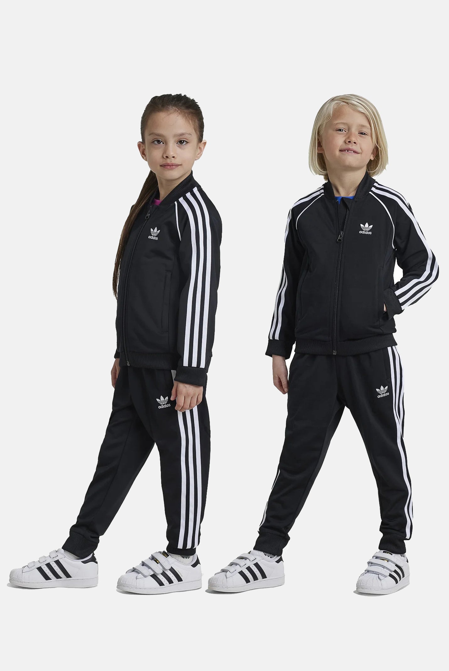 ADIDAS ORIGINALS Tuta Adicolor SST nera per bambino e bambina IX7624 . ADIDAS ORIGINALS