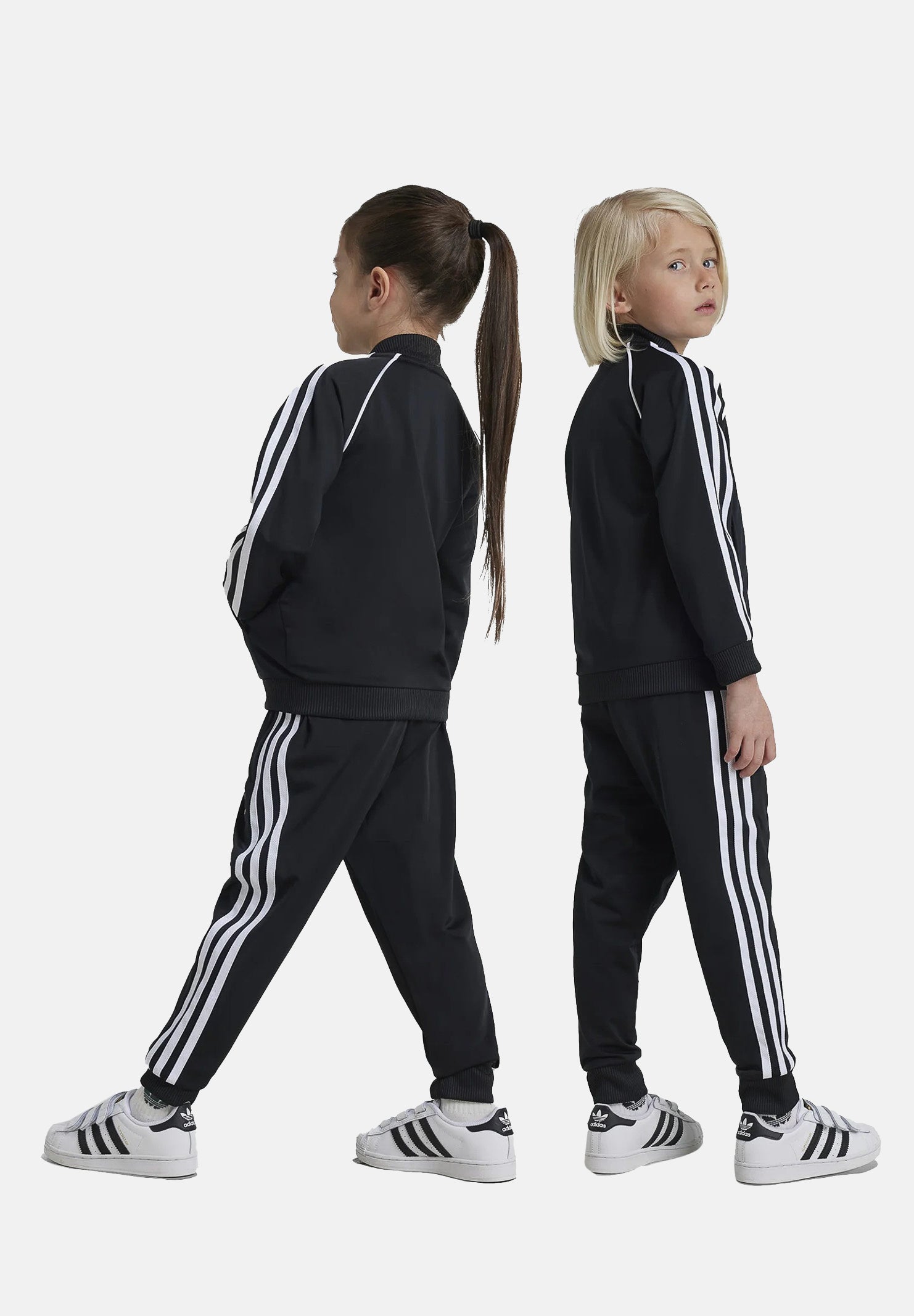 ADIDAS ORIGINALS Tuta Adicolor SST nera per bambino e bambina IX7624 . ADIDAS ORIGINALS
