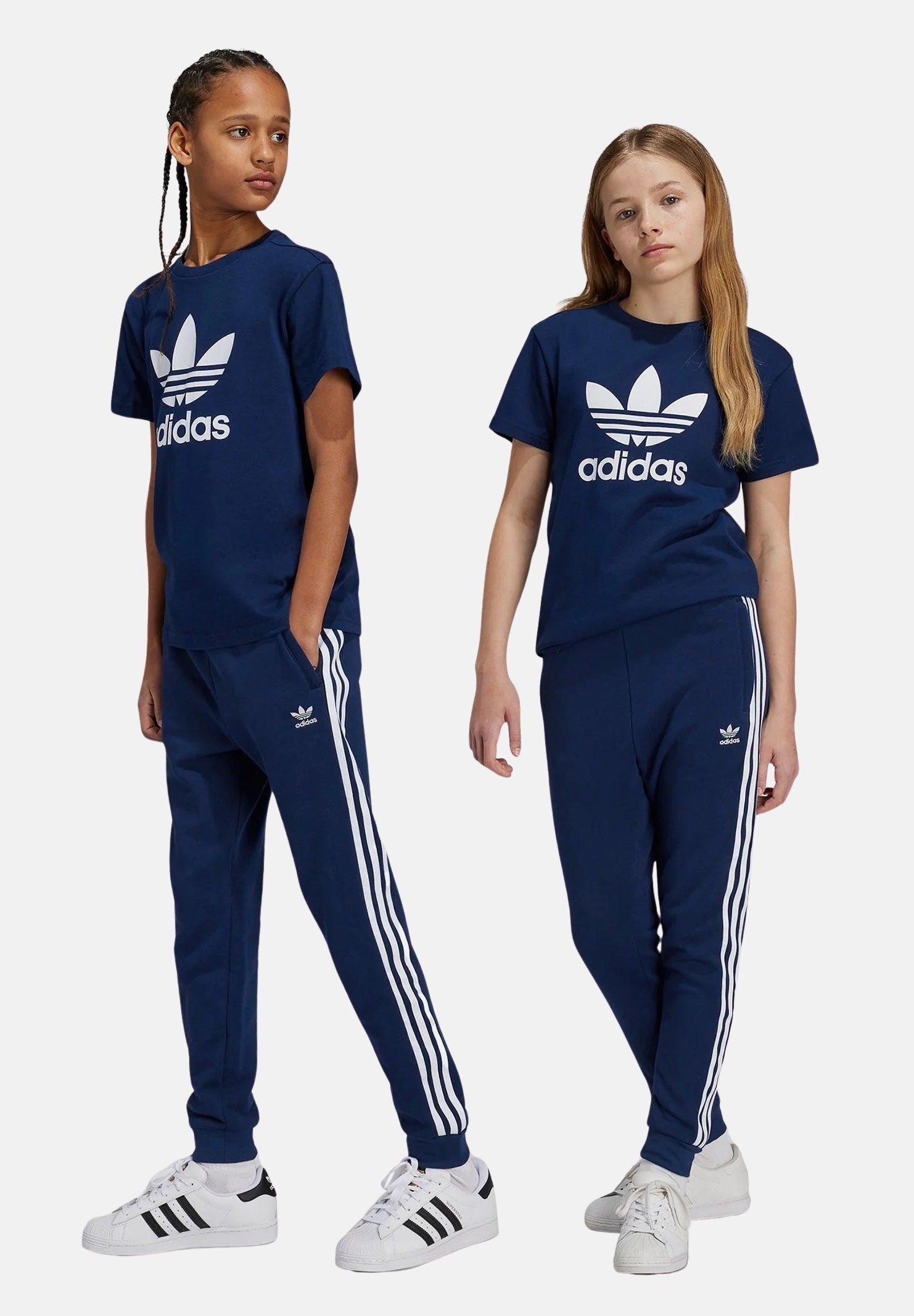 ADIDAS ORIGINALS Pantalone sportivo Trefoil blu per bambino e bambina IY7486 . ADIDAS ORIGINALS