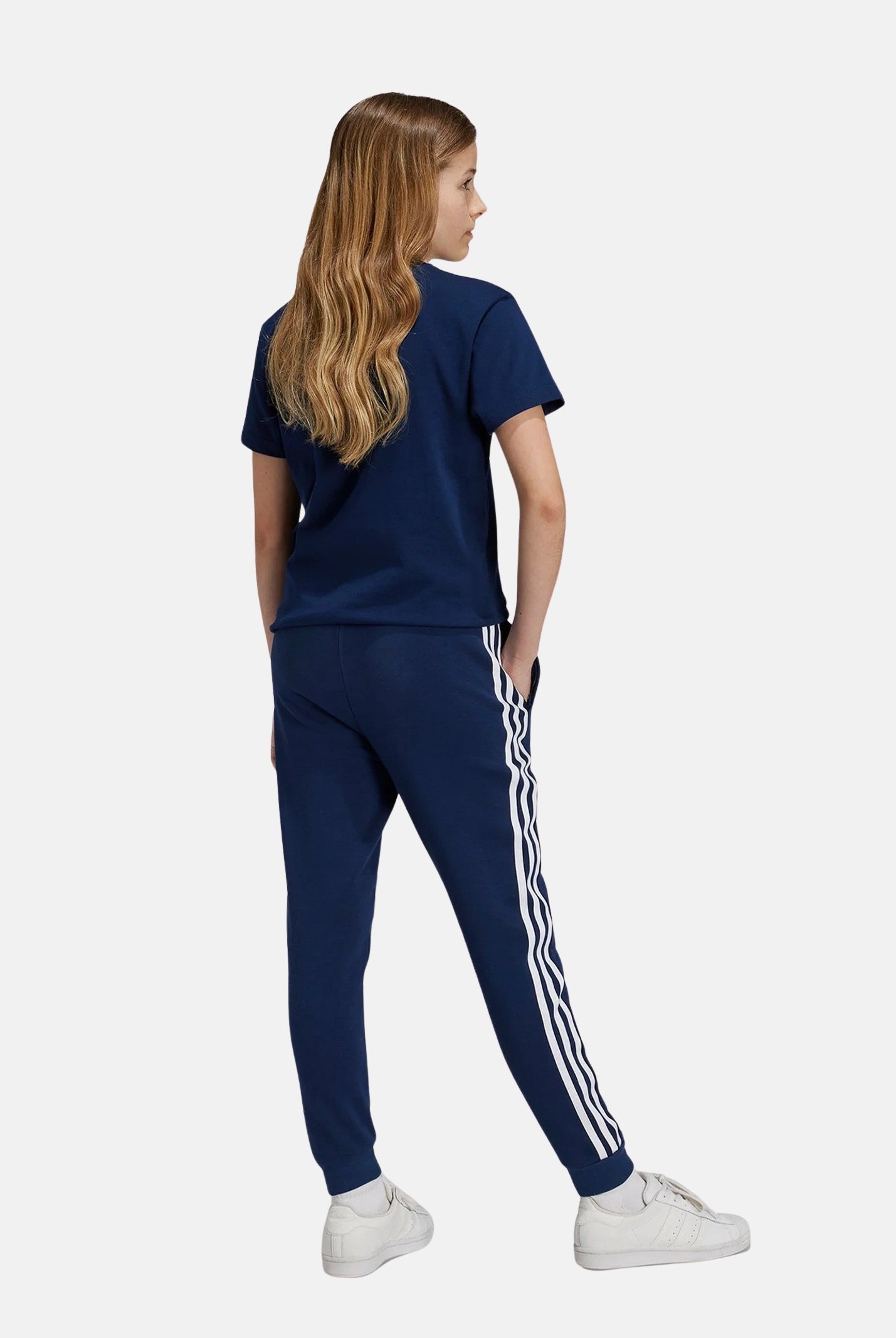 ADIDAS ORIGINALS Pantalone sportivo Trefoil blu per bambino e bambina IY7486 . ADIDAS ORIGINALS