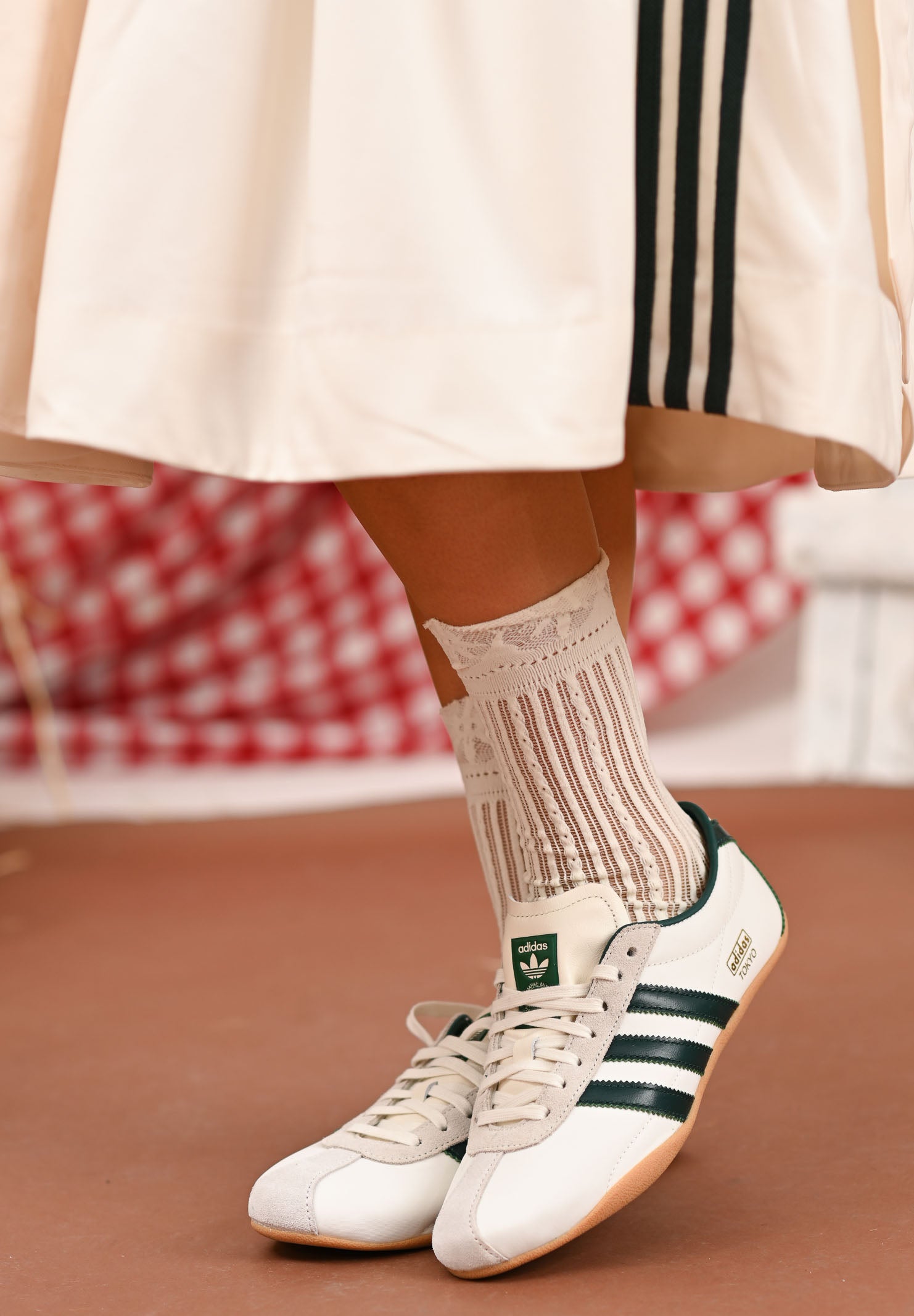 ADIDAS ORIGINALS Sneakers Tokyo bianche e verdi per uomo e donna JP9705 . ADIDAS ORIGINALS