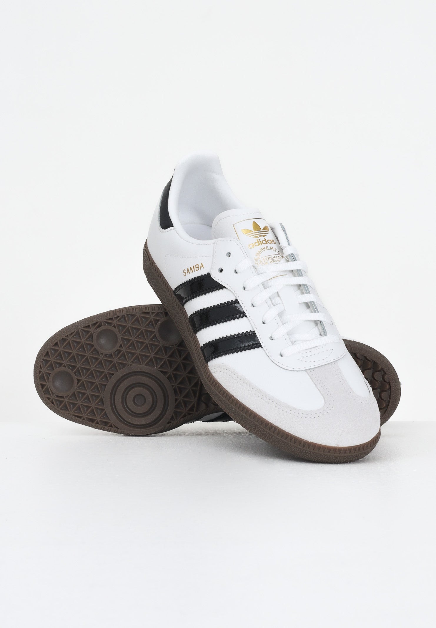 ADIDAS ORIGINALS Sneakers Samba OG bianche e nere per uomo e donna JQ2846 . ADIDAS ORIGINALS