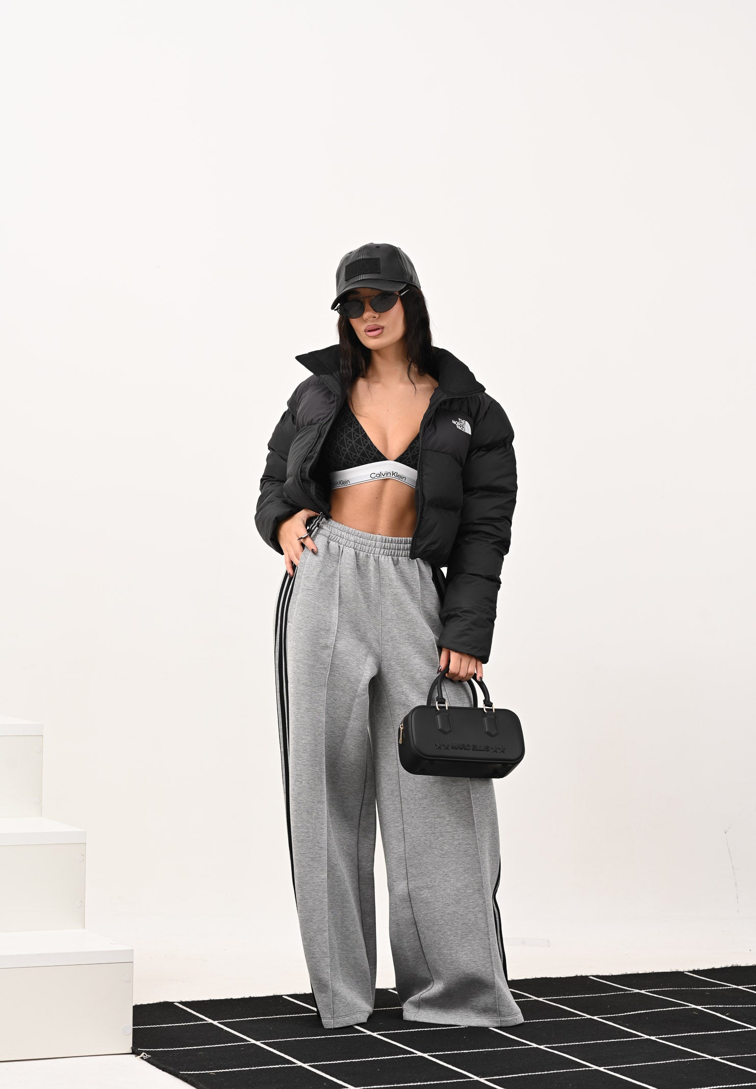 ADIDAS ORIGINALS Pantalone sportivo 3-Stripes Spacer grigio da donna JV7497 . ADIDAS ORIGINALS