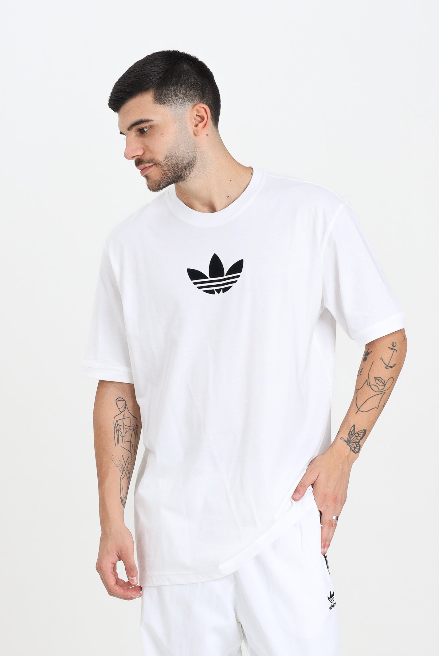 ADIDAS ORIGINALS T-shirt a manica corta Adicolor Loose 2000s Cali bianca da uomo JX1515 . ADIDAS ORIGINALS