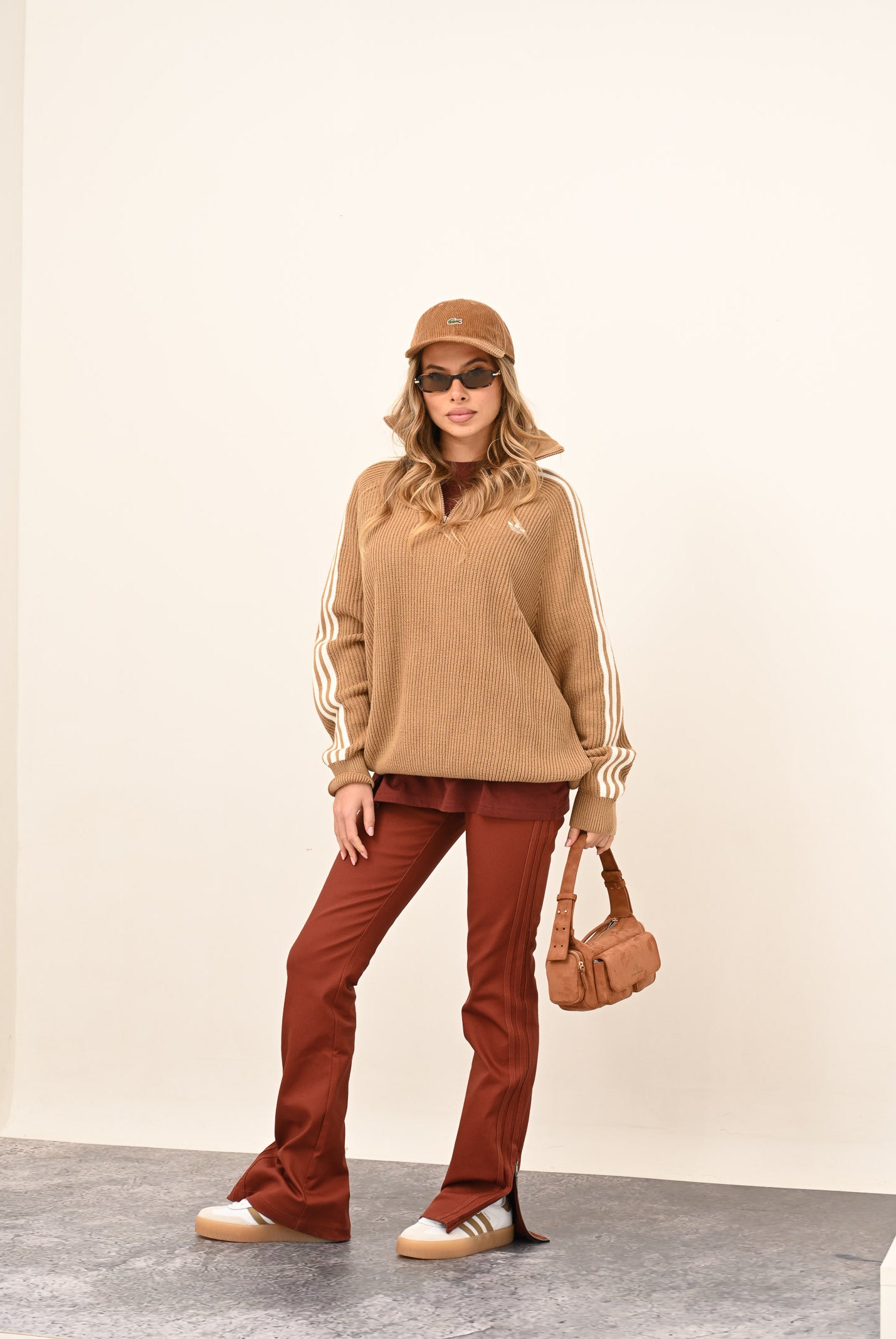 ADIDAS ORIGINALS Pantalone Premium Essentials color terracotta da donna JY2919 . ADIDAS ORIGINALS