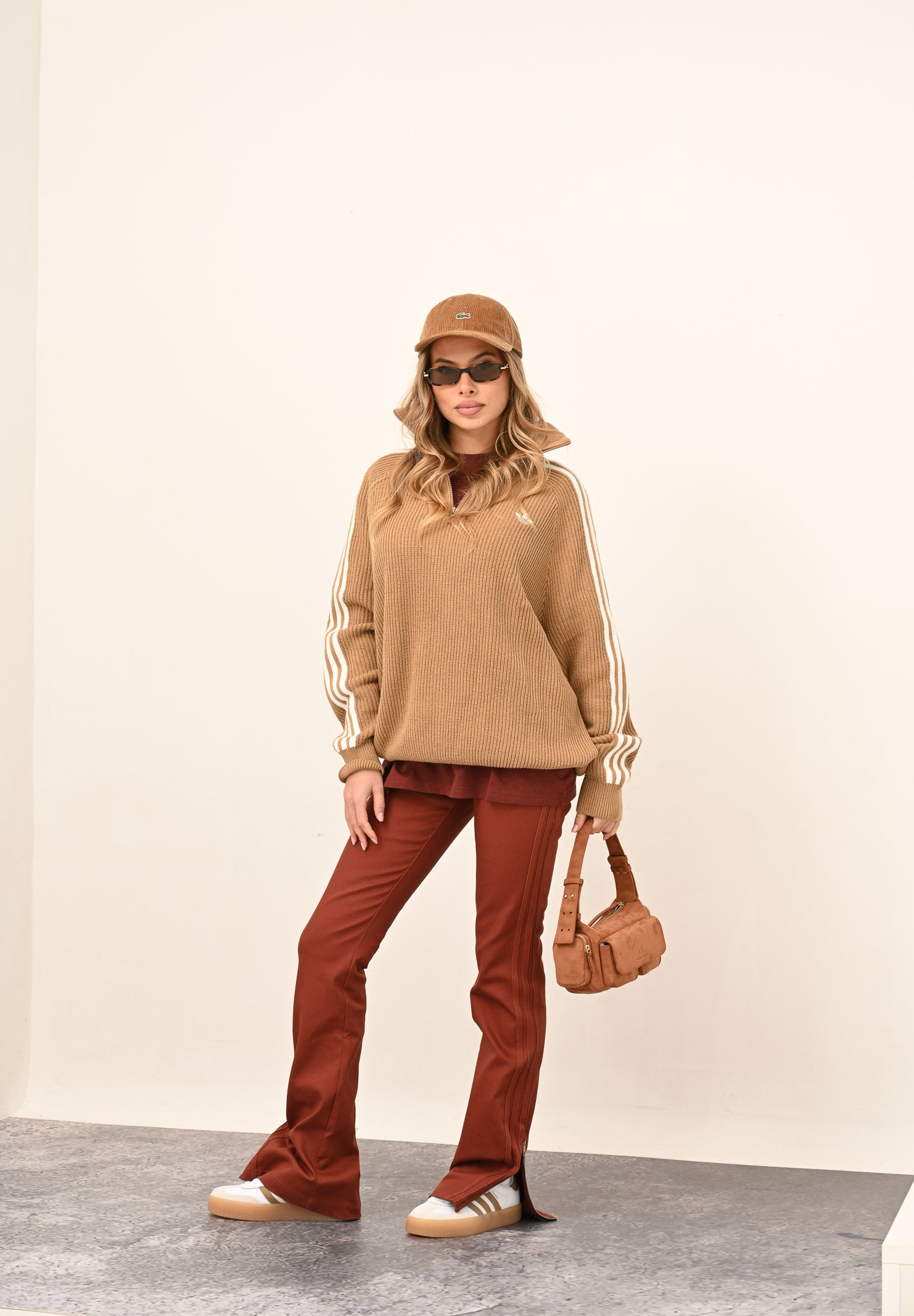 ADIDAS ORIGINALS Pantalone Premium Essentials color terracotta da donna JY2919 . ADIDAS ORIGINALS