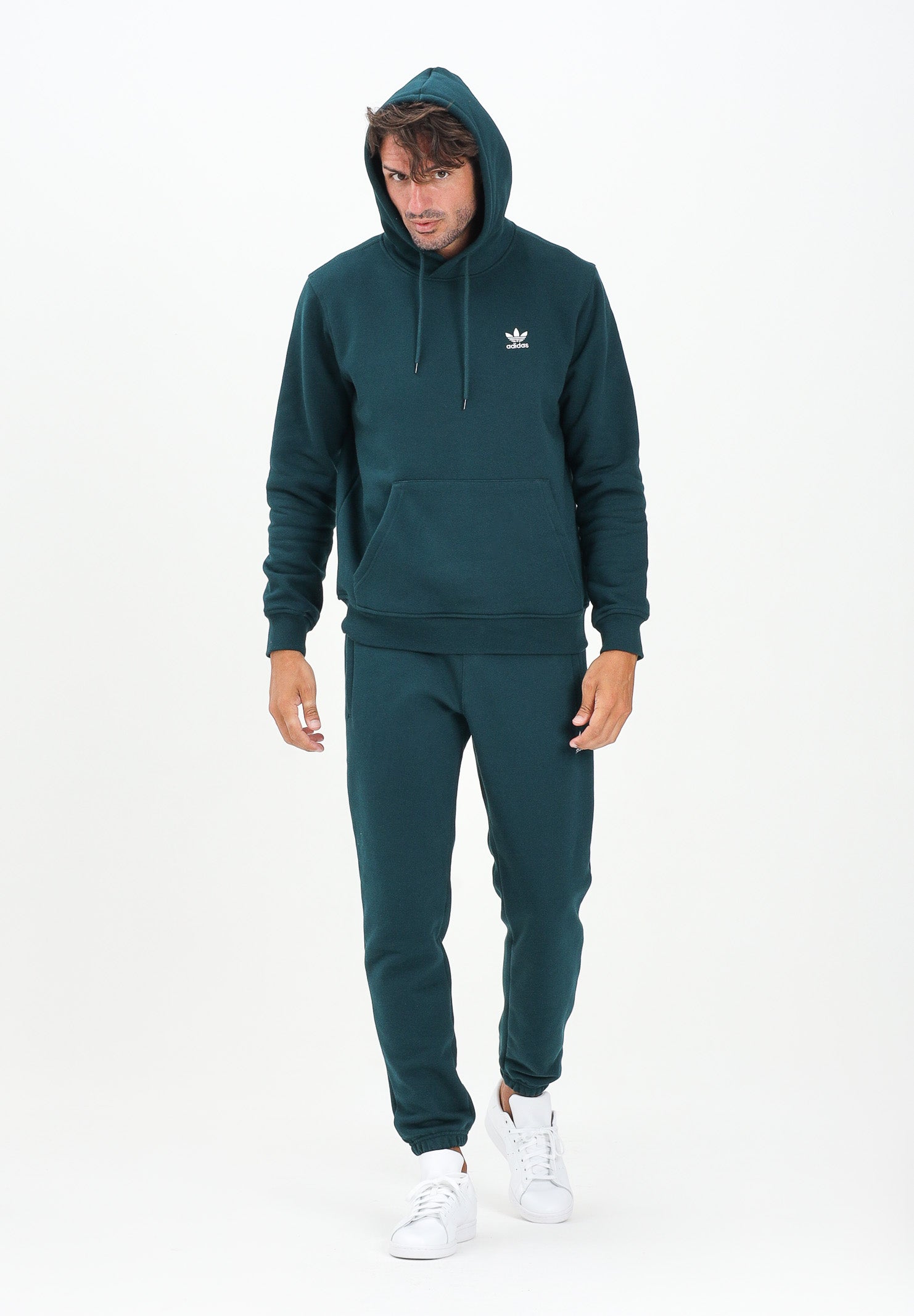 ADIDAS ORIGINALS Pantalone sportivo Trefoil Essentials verde da uomo JZ3585 . ADIDAS ORIGINALS