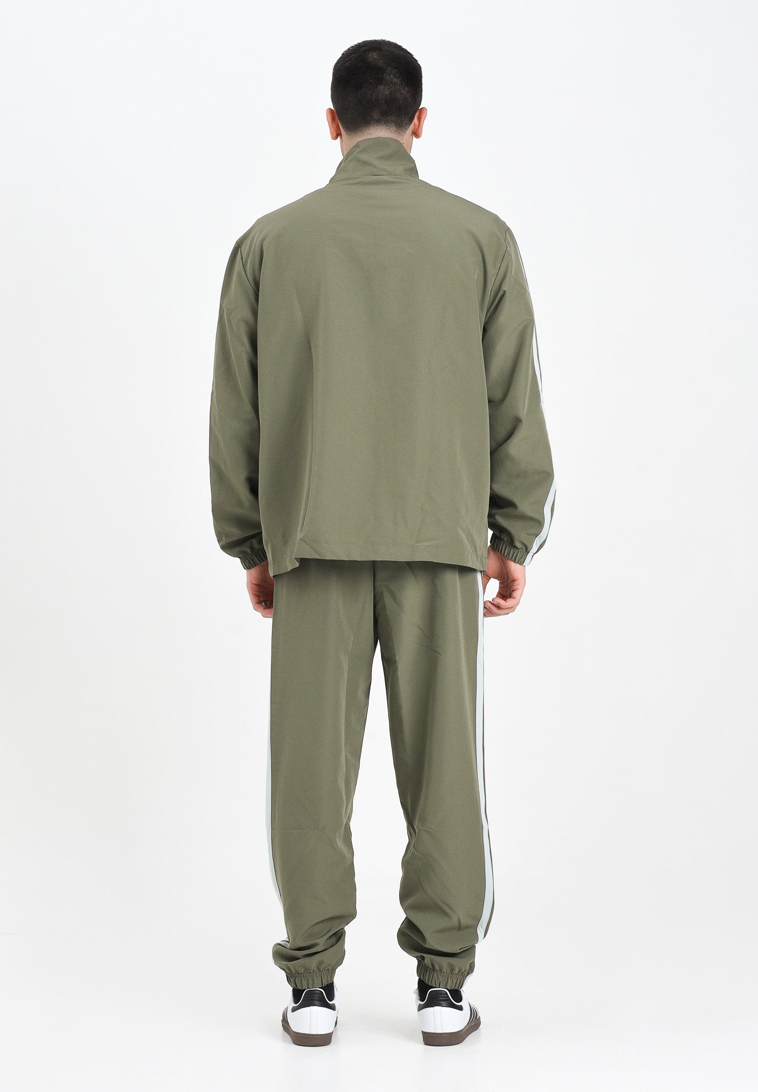 ADIDAS PERFORMANCE Tuta Sportswear Basic 3-Stripes Woven verde da uomo JI8850 . ADIDAS PERFORMANCE