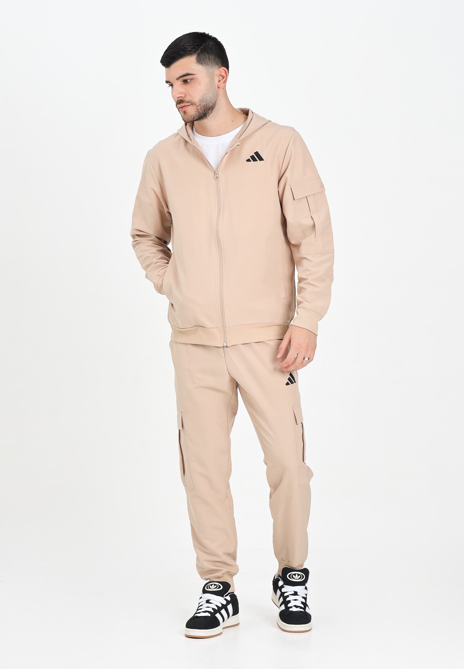 ADIDAS PERFORMANCE Tuta Cargo beige da uomo JN1807 . ADIDAS PERFORMANCE