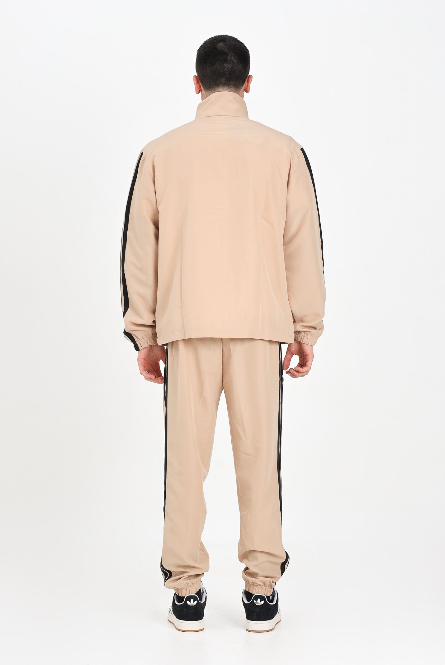 ADIDAS PERFORMANCE Tuta Sportswear Basic 3-Stripes Woven beige da uomo JX3149 . ADIDAS PERFORMANCE