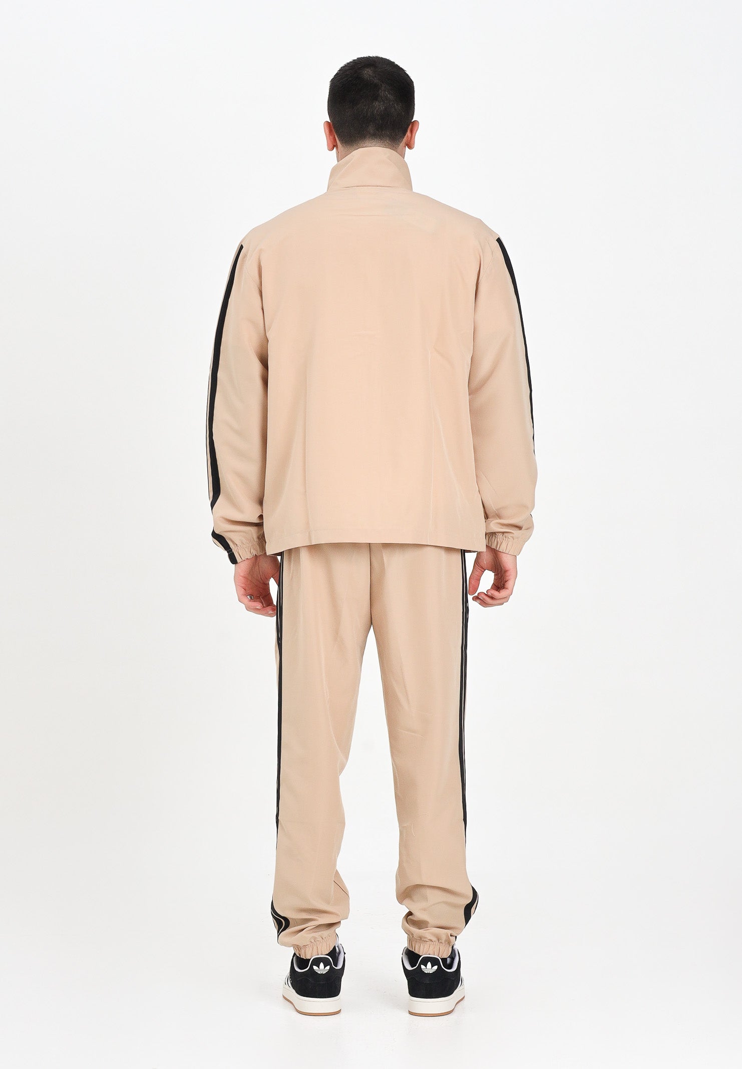 ADIDAS PERFORMANCE Tuta Sportswear Basic 3-Stripes Woven beige da uomo JX3149 . ADIDAS PERFORMANCE