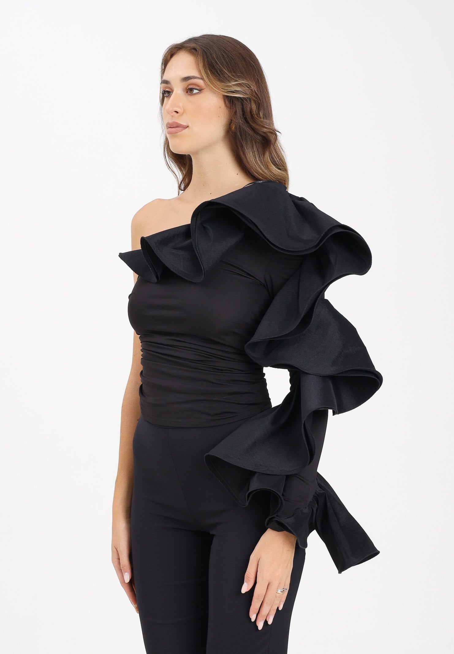 ALMA SANCHEZ Top Tasia nero da donna AS2526055MX 999 ALMA SANCHEZ