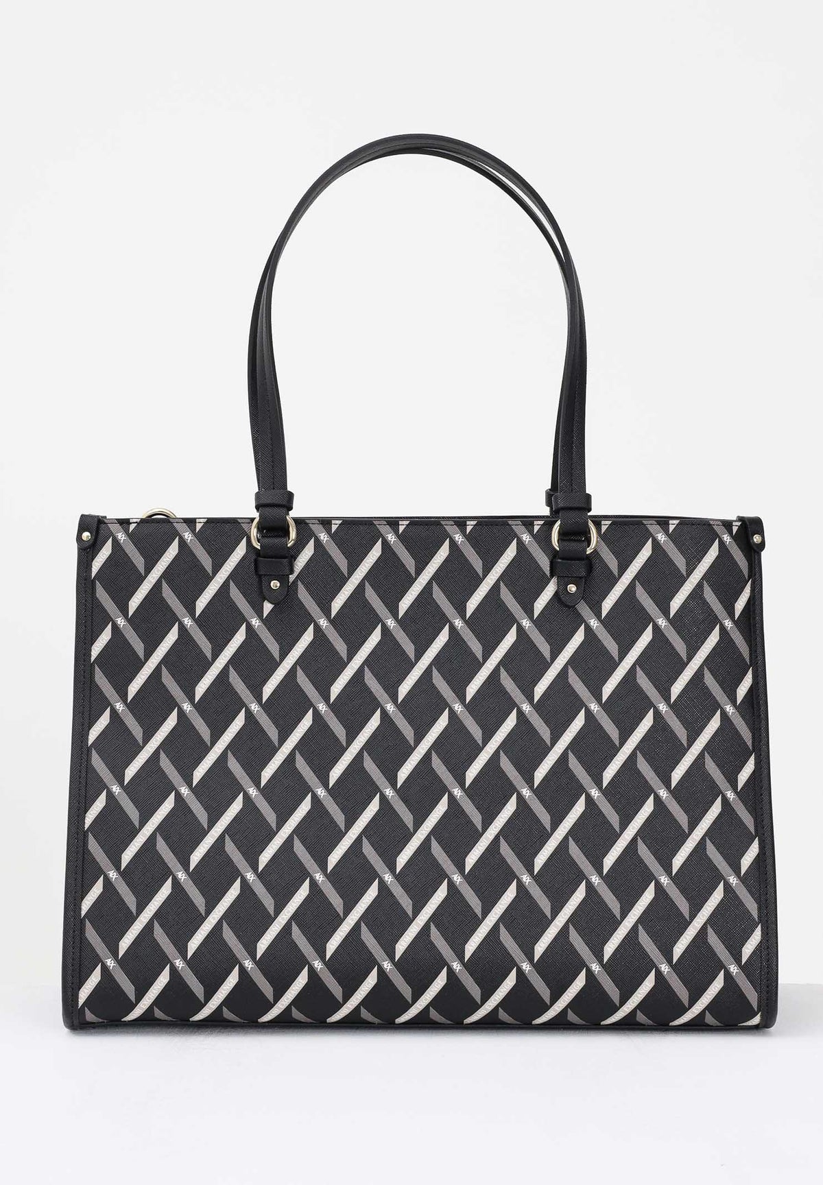 ARMANI EXCHANGE Shopper nera da donna con logo all over XW000927AF17155 MC043 ARMANI EXCHANGE