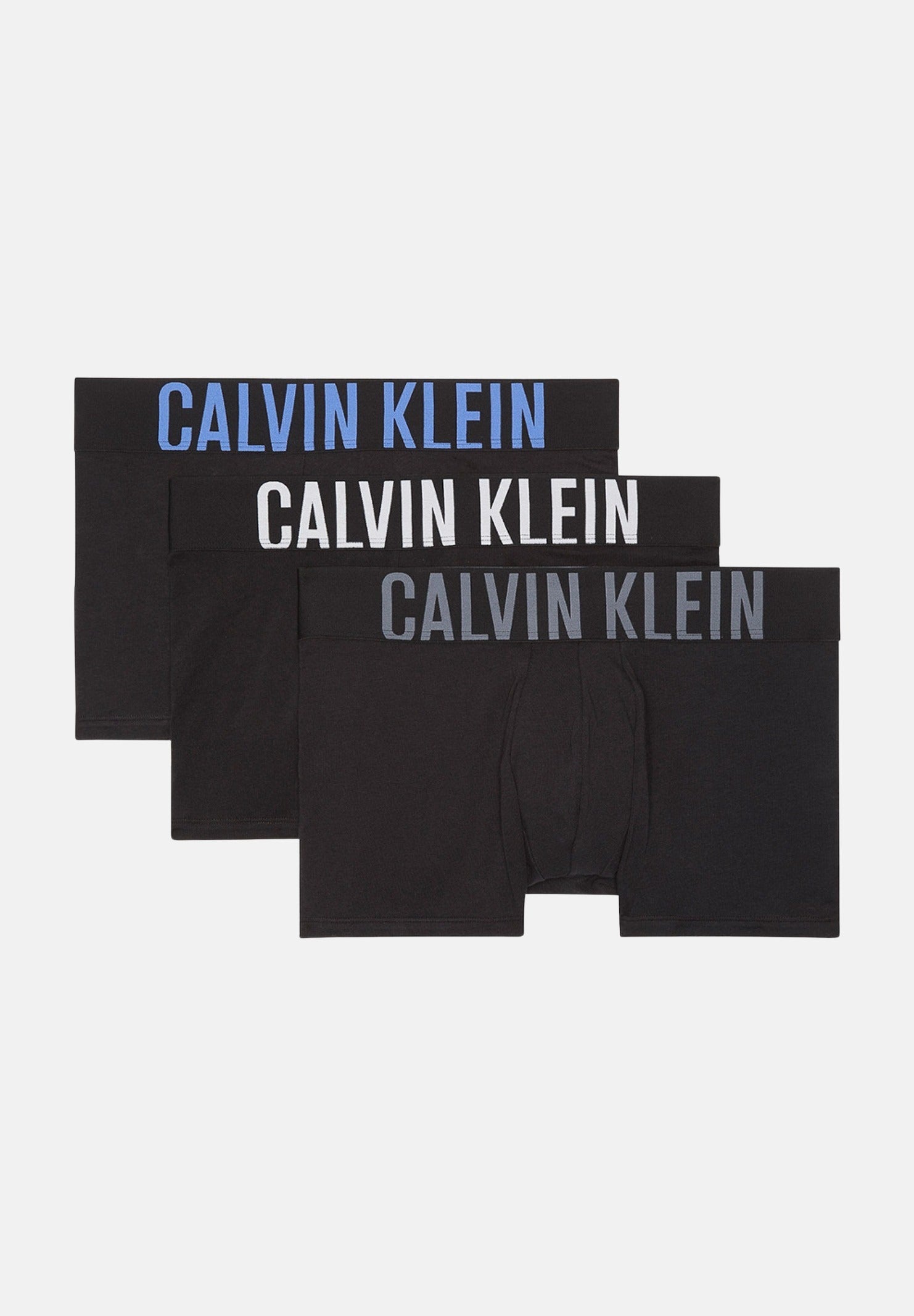CALVIN KLEIN Set da tre boxer neri da uomo con logo 000NB3608A ZDO CALVIN KLEIN