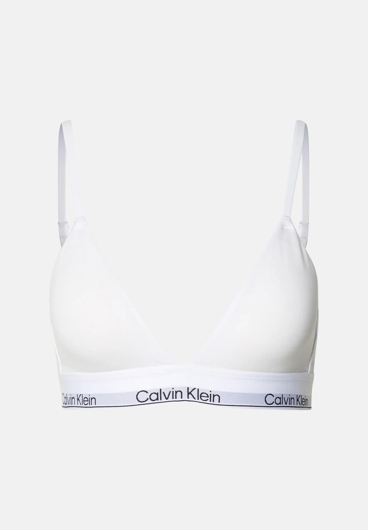 CALVIN KLEIN Reggiseno bianco da donna con logo 000QF5650E 100 CALVIN KLEIN