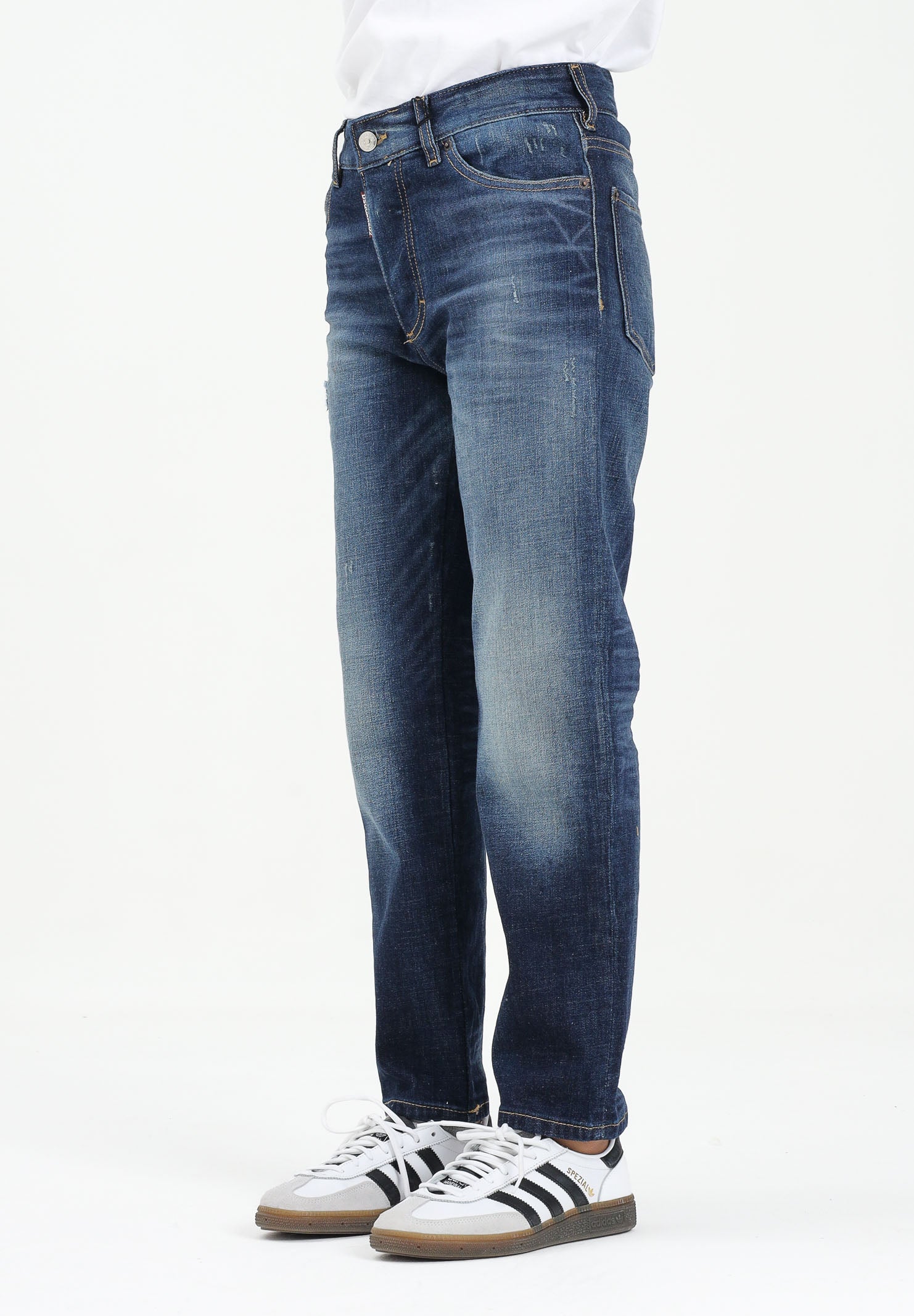 DSQUARED2 Jeans Boss 10 in denim blu per donna, ragazzi e bambini DQ2241D0AER DQ01 DSQUARED2