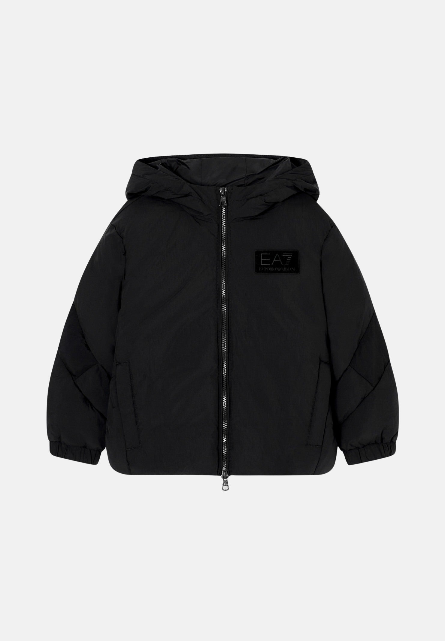 EA7 Piumino nero da bambino con logo 7B000233AF15951 UC001 EA7
