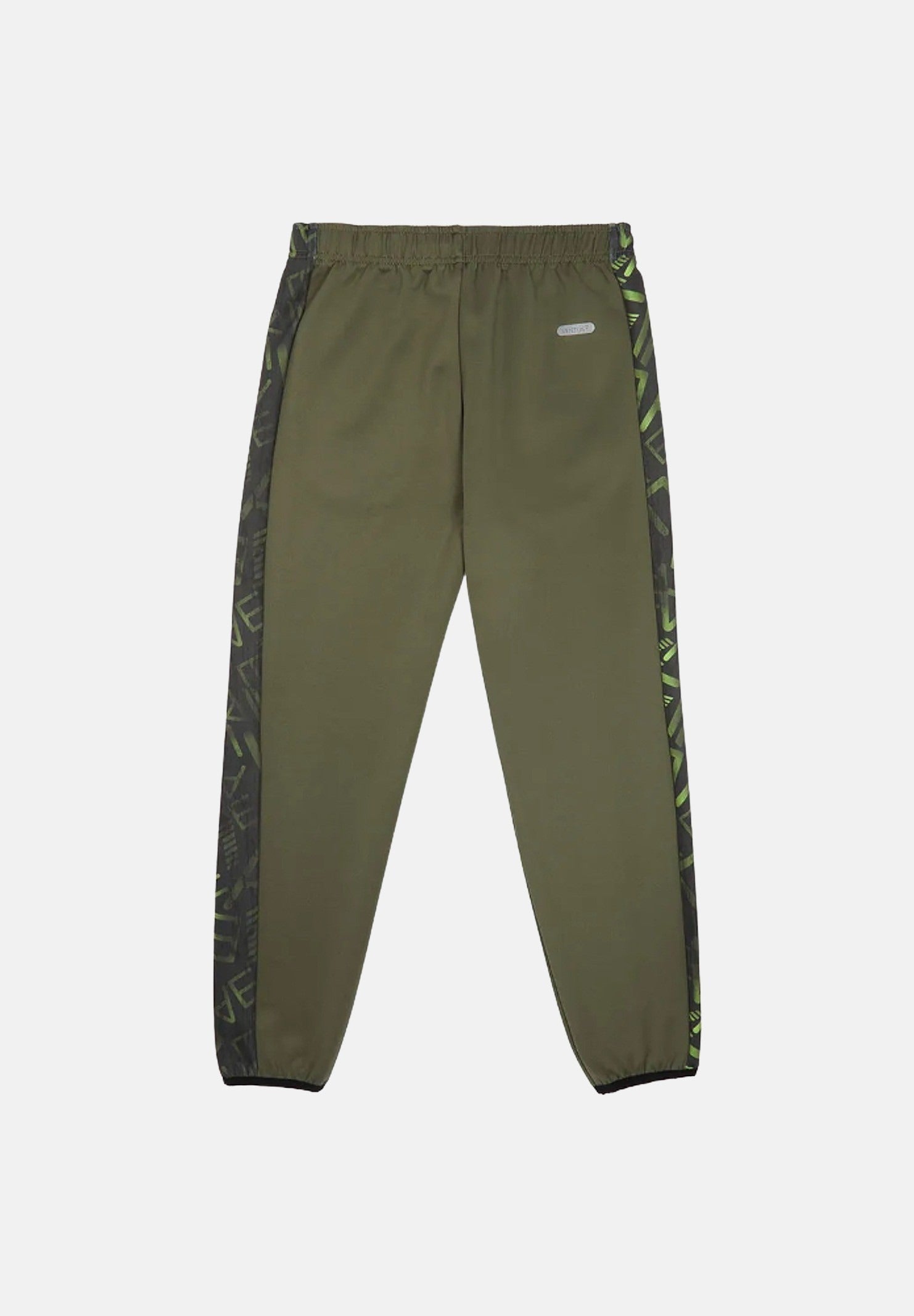 EA7 Pantalone sportivo verde oliva da bambino con bande laterali logate 7B000148AF17999 U8100 EA7