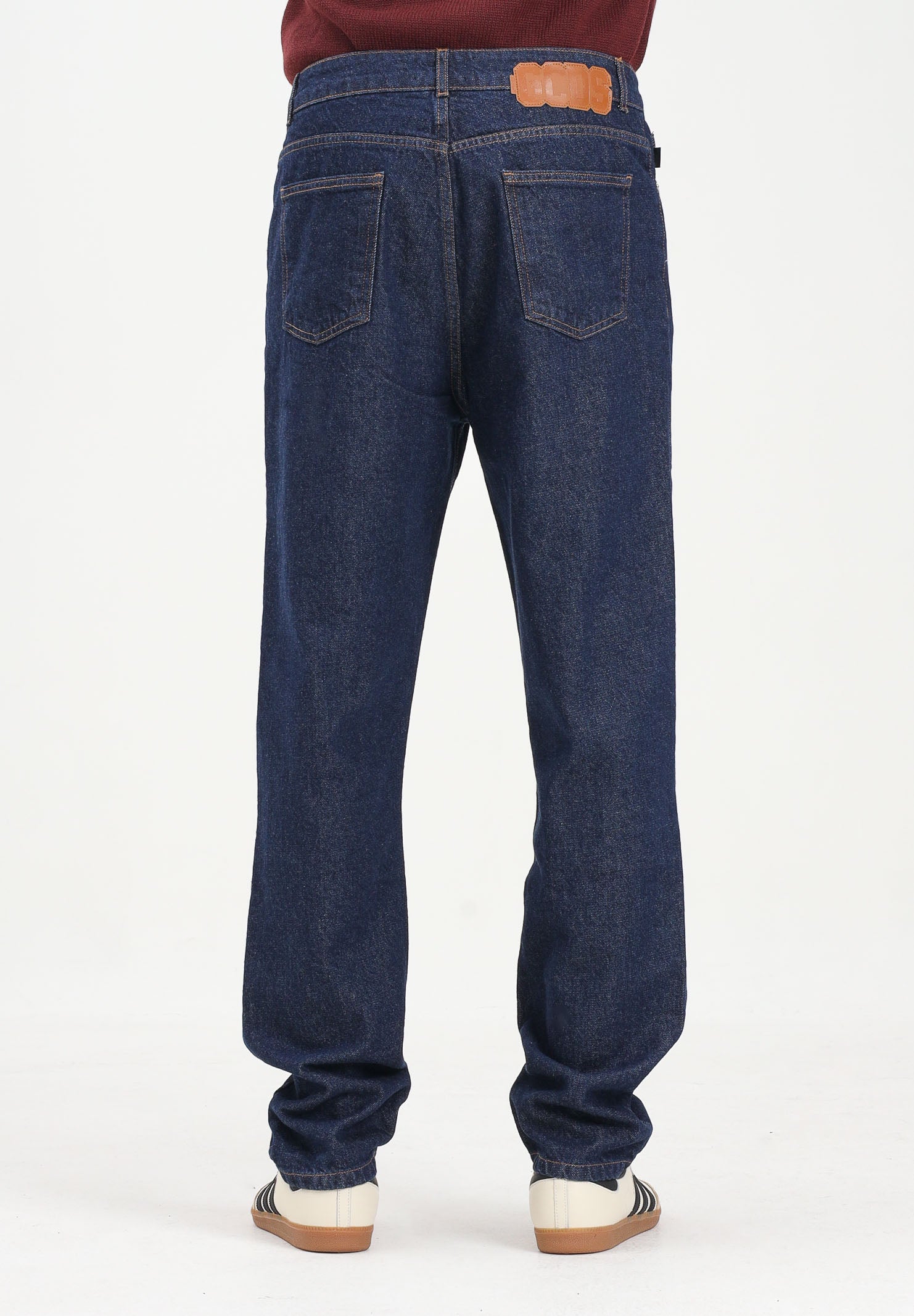 GCDS Jeans in denim blu per uomo e donna B2CM2900DA6 77 GCDS