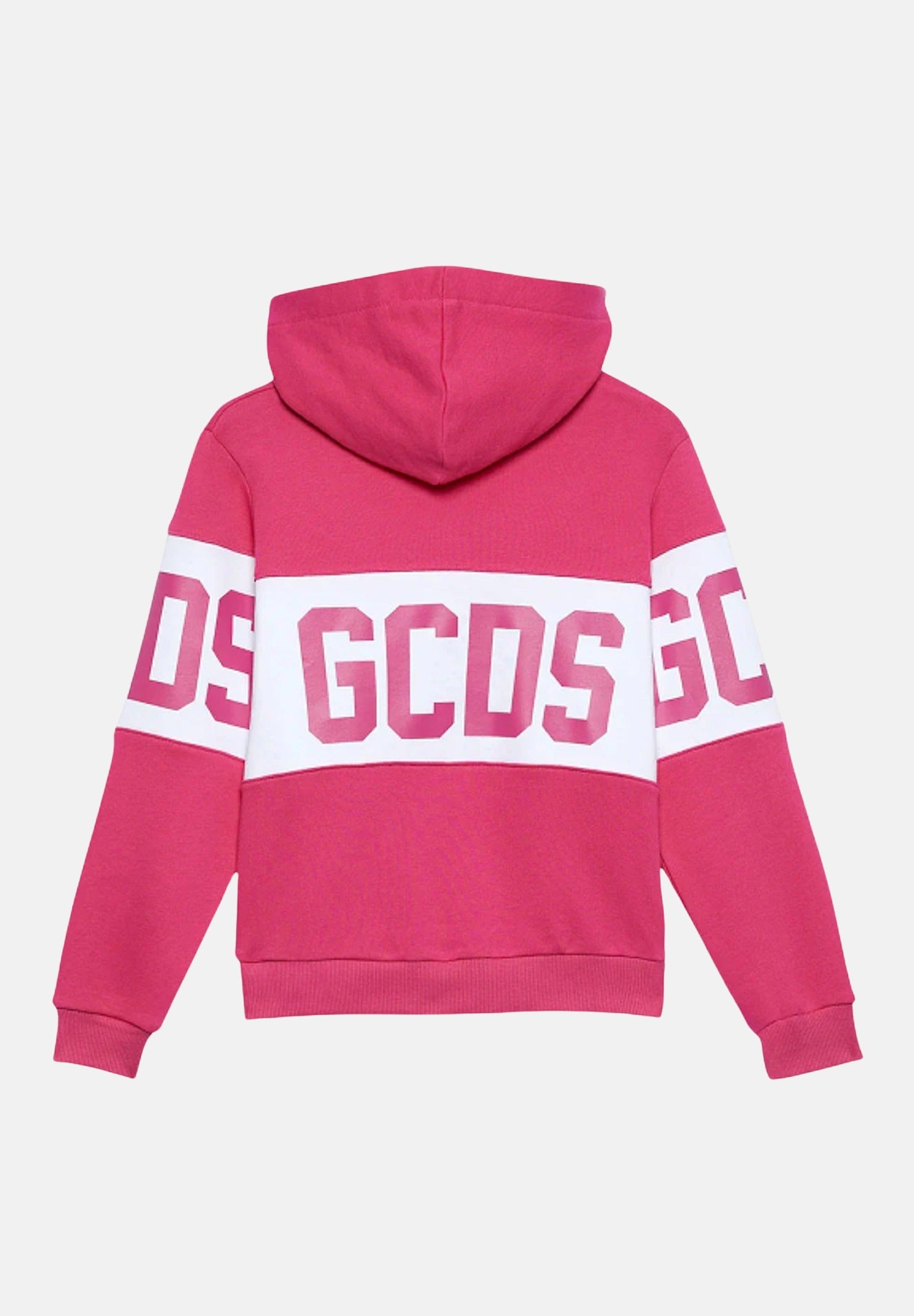 GCDS felpa con cappuccio rosa per bambina e per bambino B2KU1926BA2 59 GCDS