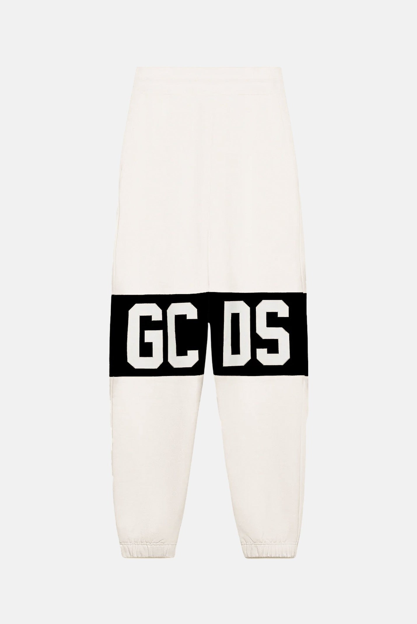 GCDS Pantalone sportivo panna per bambino e bambina con stampa logo B2KU3017BA2 15 GCDS