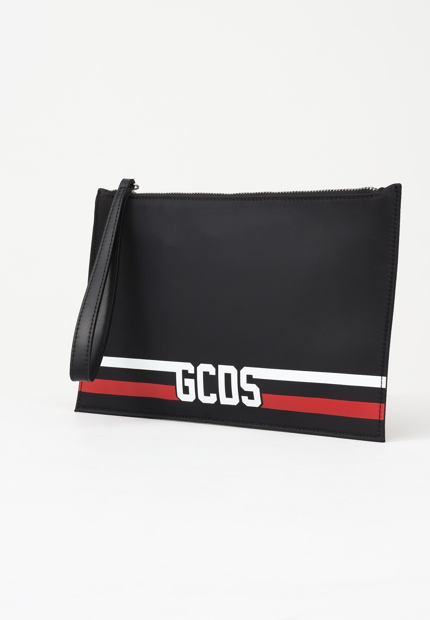 GCDS Pochette nera per uomo e donna con logo GCDSEP002 99 GCDS