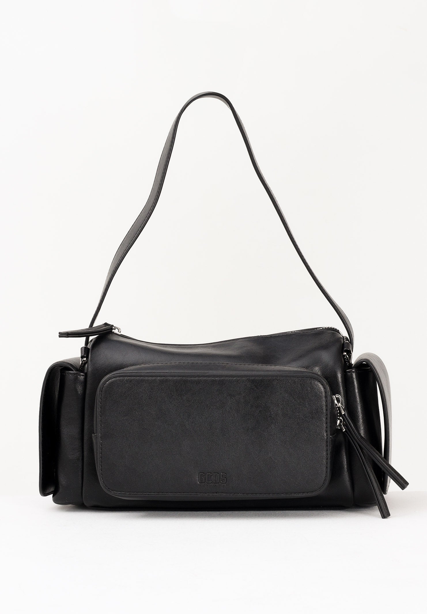 GCDS Borsa a spalla nera da donna GCDSMPS001 99 GCDS