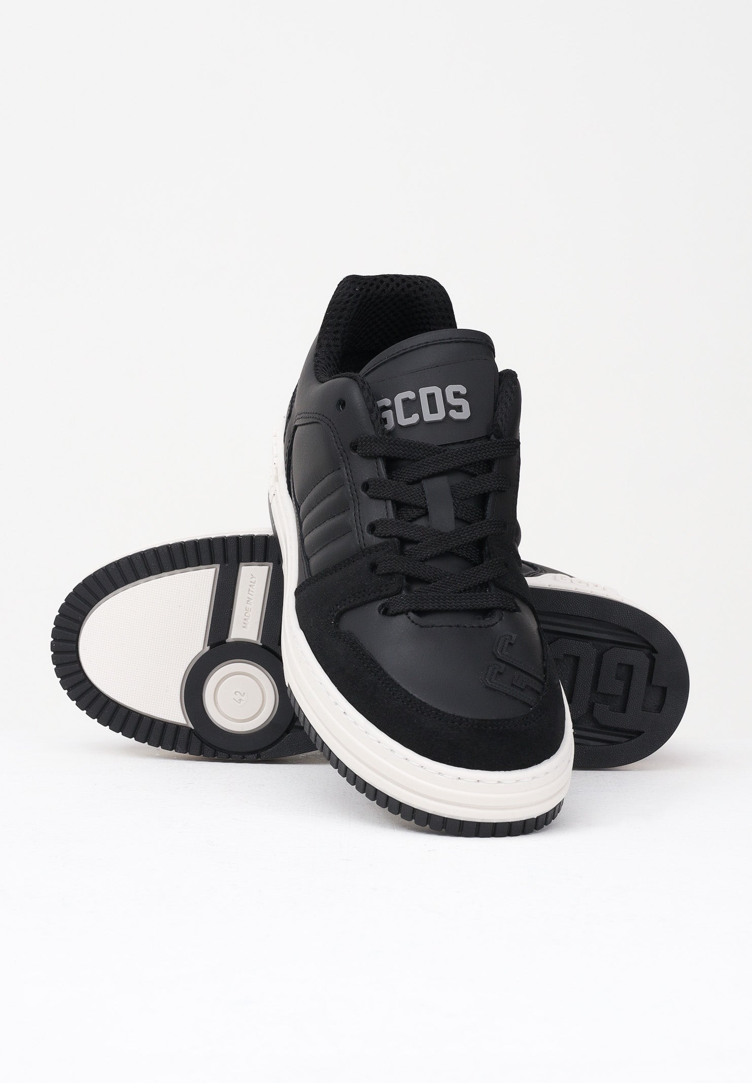 GCDS Sneakers nere da uomo con logo GCU1008 001 GCDS
