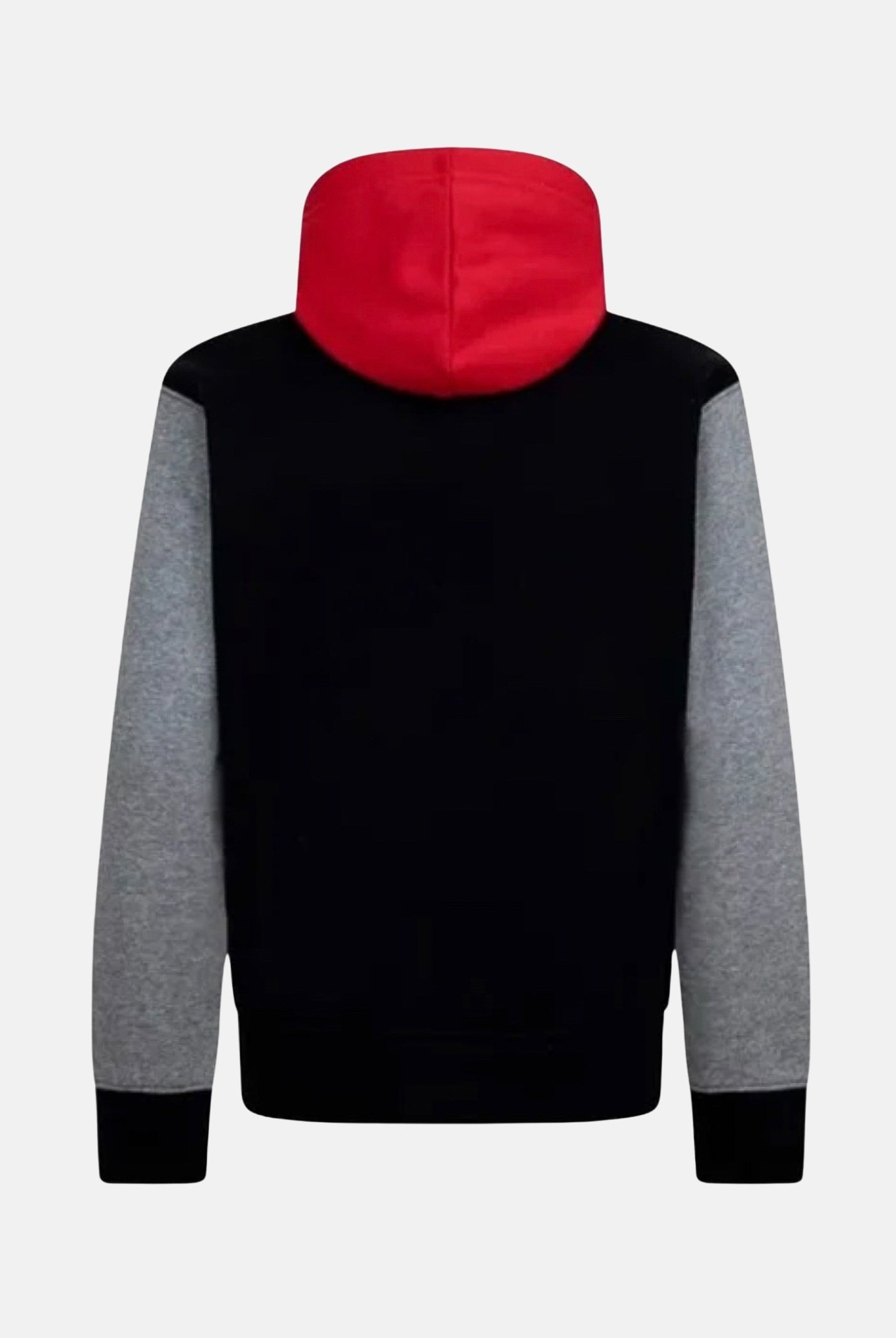JORDAN Felpa con cappuccio Brooklyn nera, rossa e grigia per bambino e bambina 95D392 KR5 JORDAN