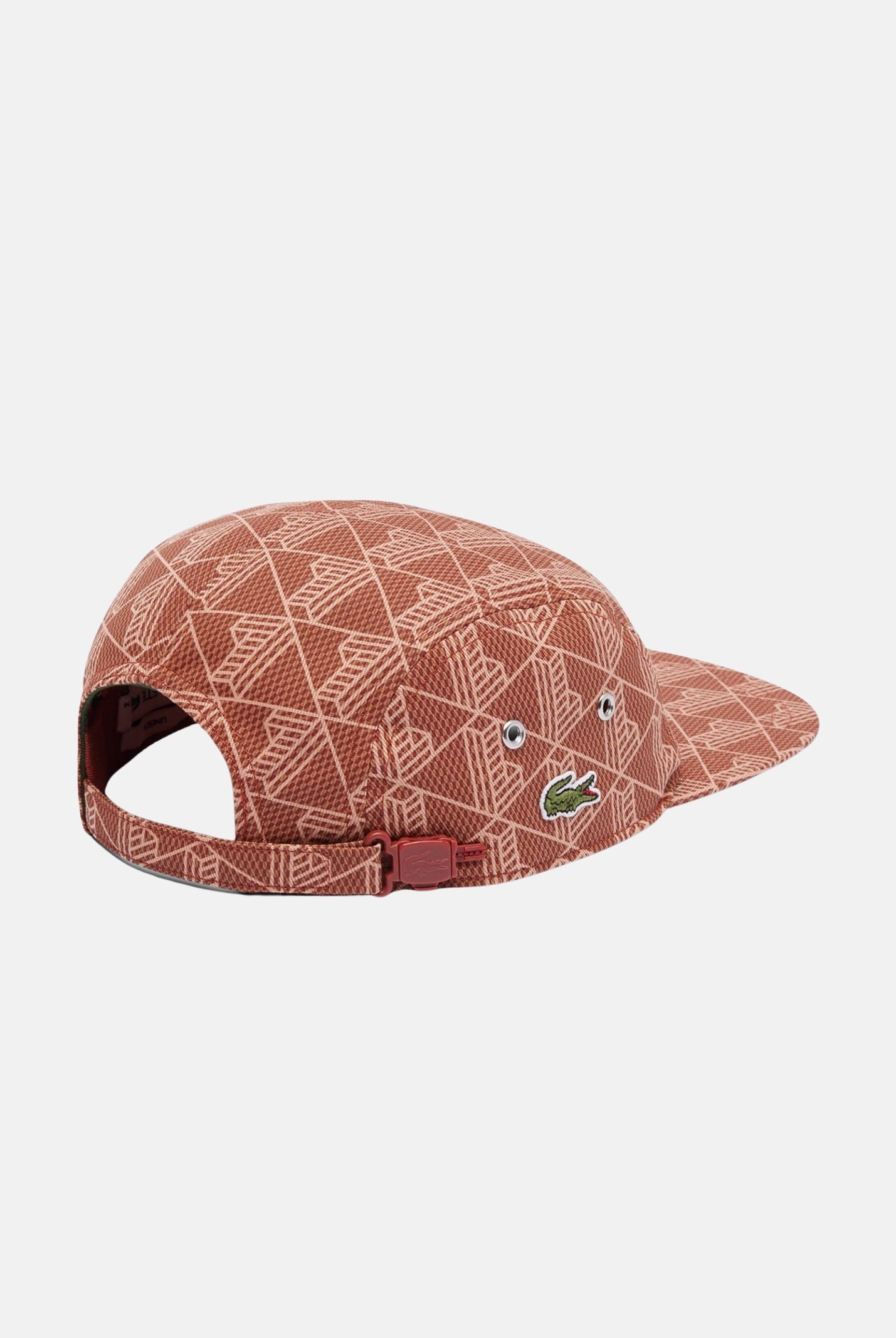 LACOSTE Cappello con visiera marrone chiaro per uomo e donna caratterizzato da stampa monogram RK0763 HHI LACOSTE