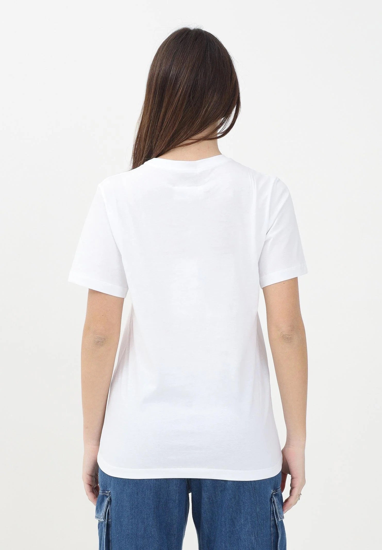 MAISON MARGIELA T-shirt a manica corta bianca per donna, ragazzi e bambini con logo MM6 M60807MM04I BI MAISON MARGIELA