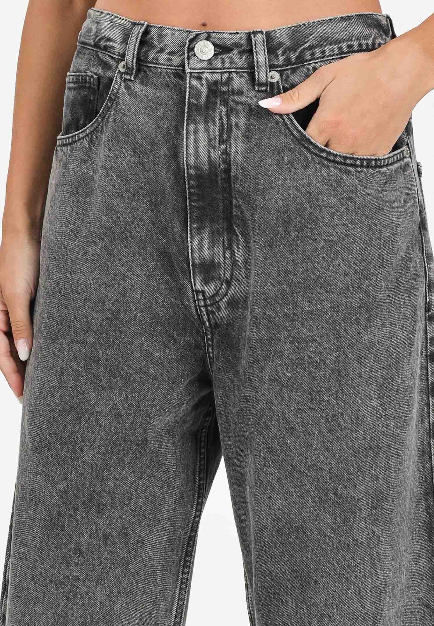 MAISON MARGIELA Jeans per donna, ragazzi e bambini in denim nero con leggere sfumature M60844MM06D M602 MAISON MARGIELA