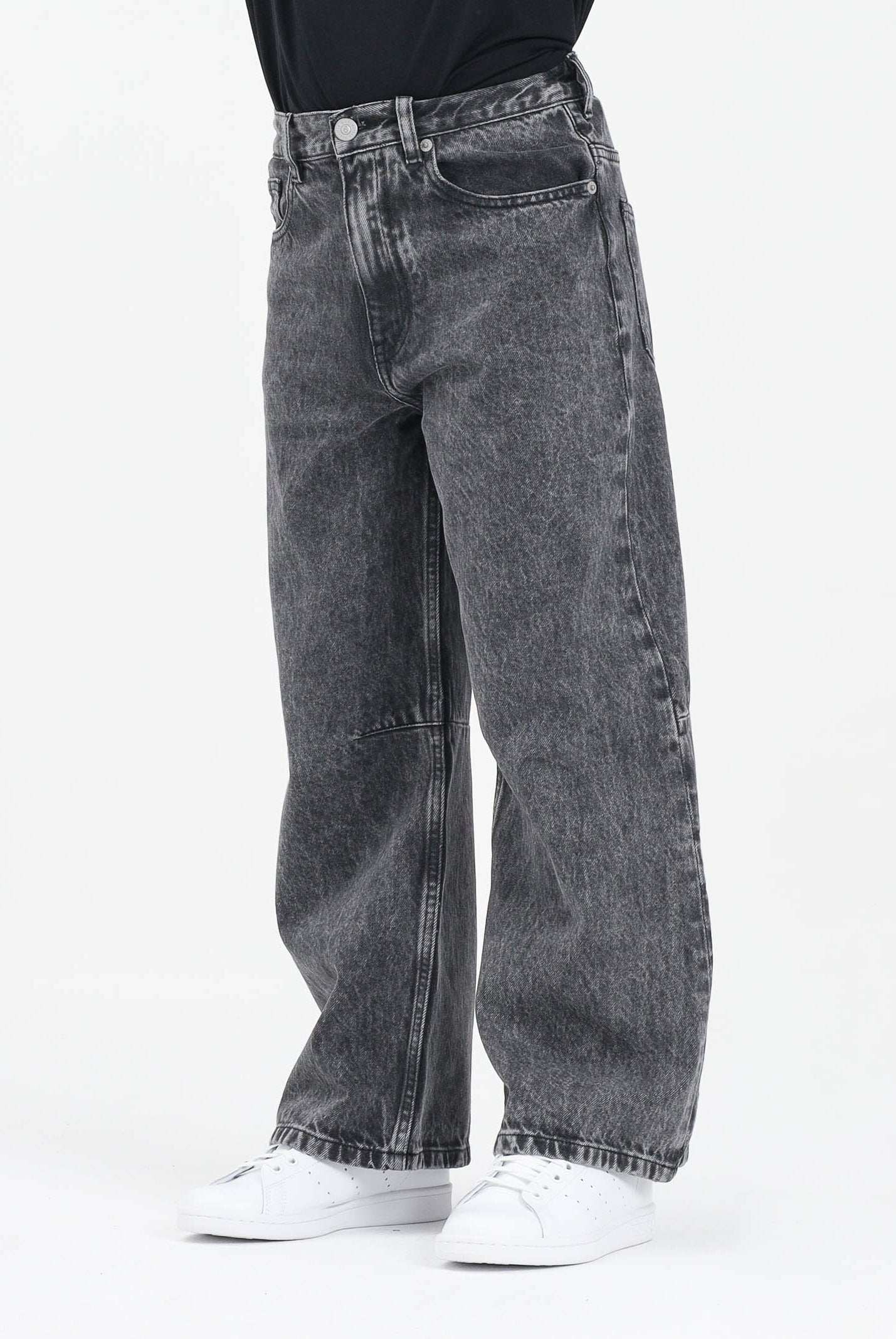 MAISON MARGIELA Jeans per donna, ragazzi e bambini in denim nero con leggere sfumature M60844MM06D M602 MAISON MARGIELA
