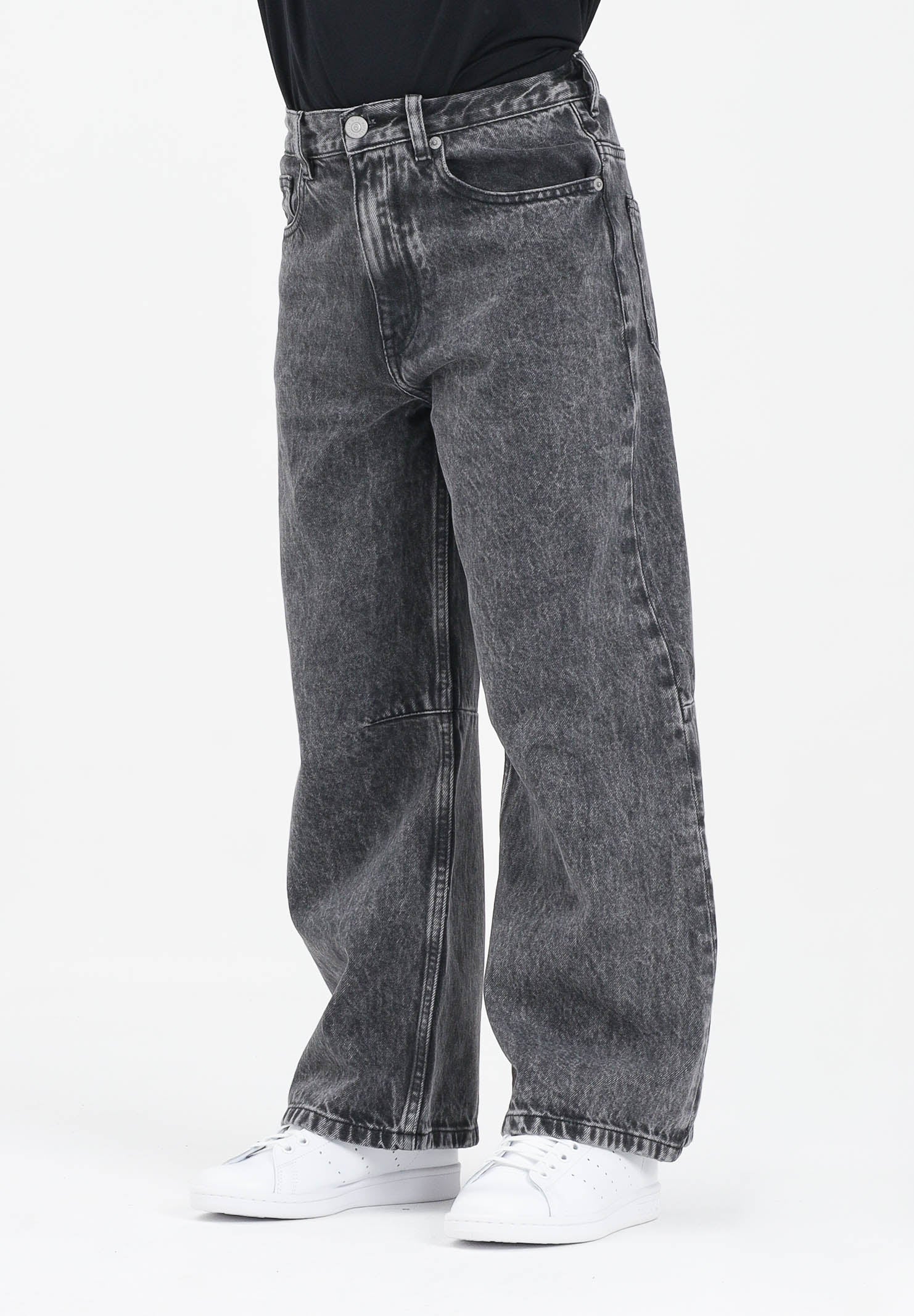 MAISON MARGIELA Jeans per donna, ragazzi e bambini in denim nero con leggere sfumature M60844MM06D M602 MAISON MARGIELA