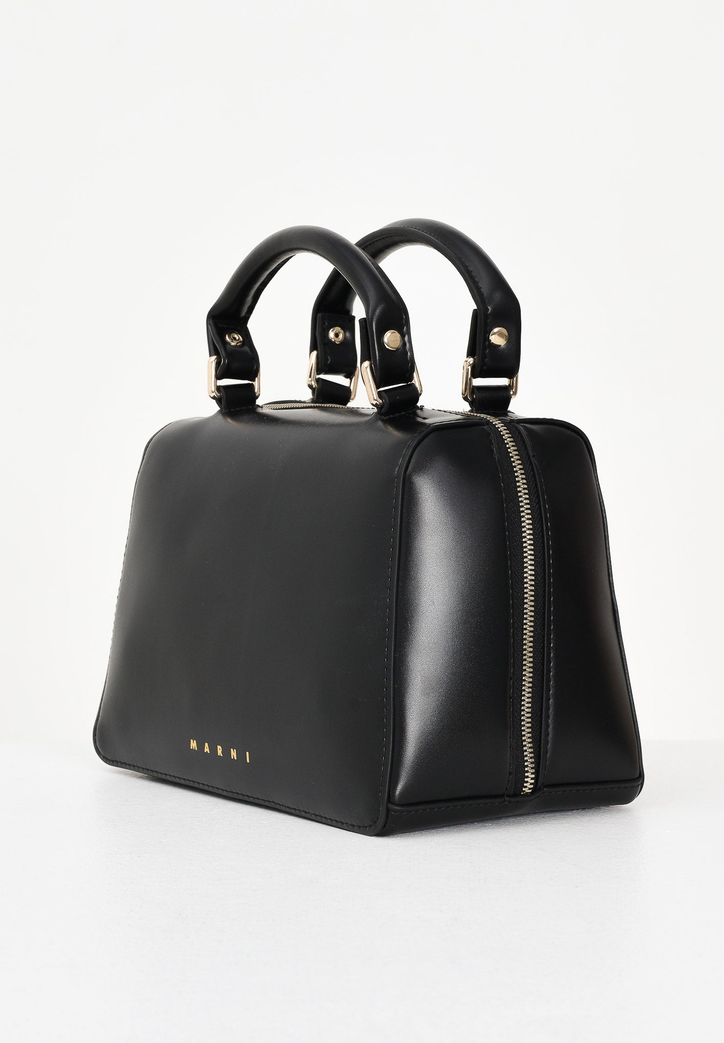 MARNI Borsa a mano nera da donna con logo M01608M00TK 0M900 MARNI