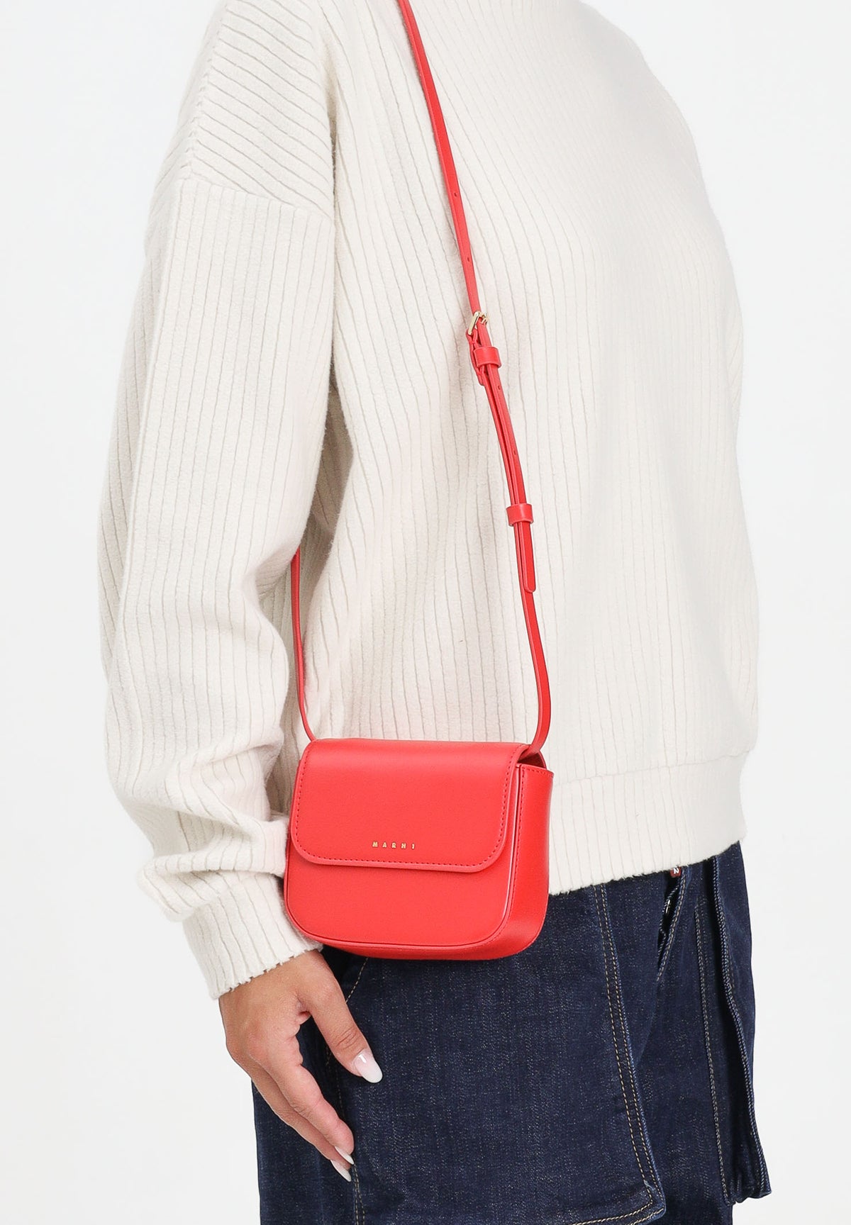 MARNI Borsa a tracolla Punk rossa da donna M01609M00TK 0M421 MARNI