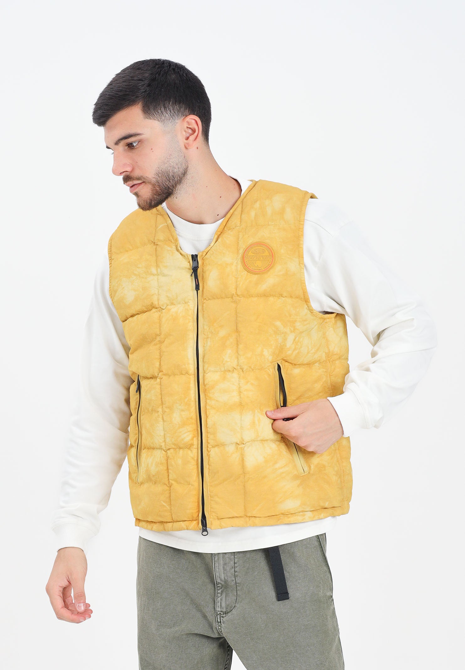 NAPAPIJRI Smanicato Vajolet giallo da uomo NP0A88Y6Y1O1 . NAPAPIJRI