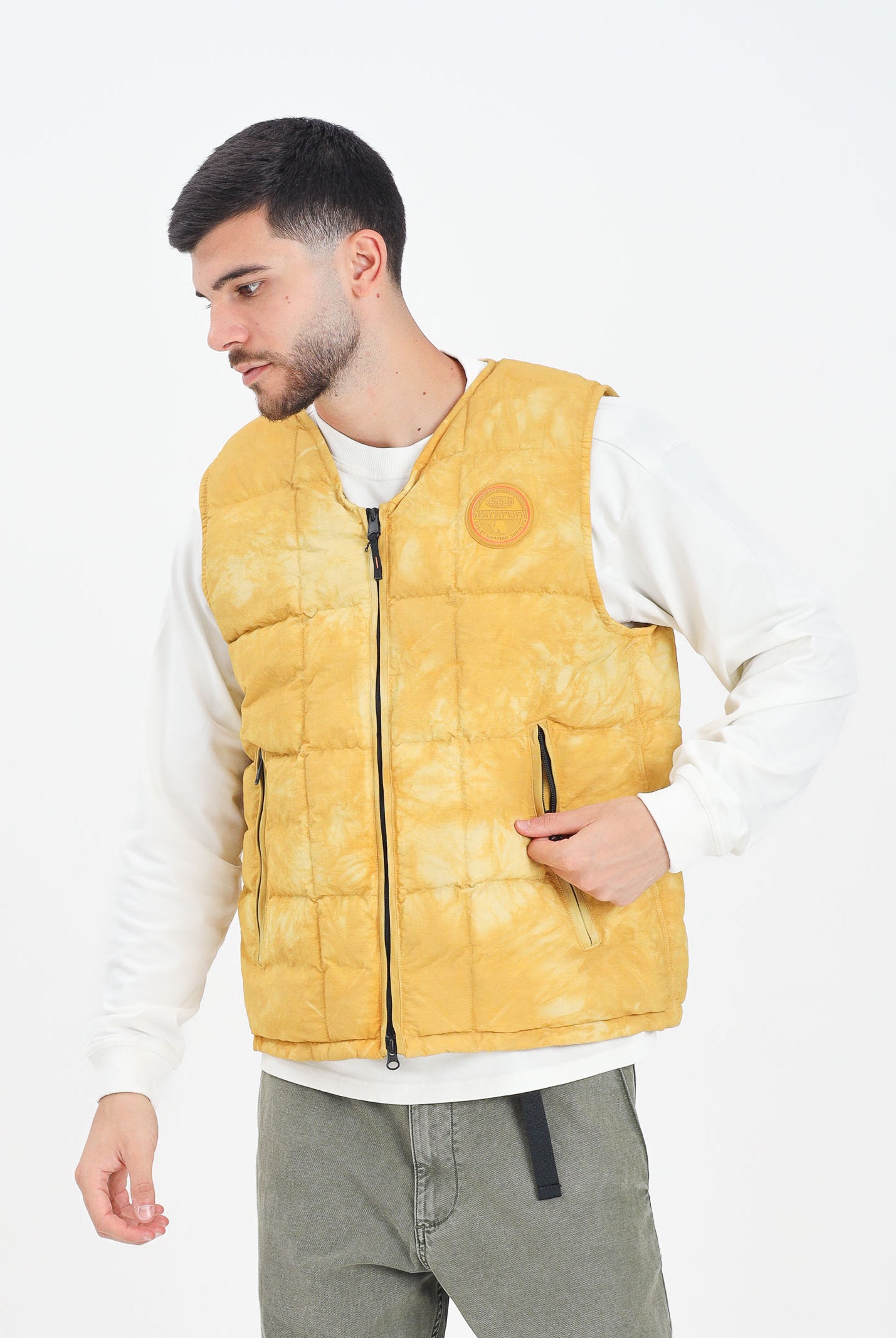 NAPAPIJRI Smanicato Vajolet giallo da uomo NP0A88Y6Y1O1 . NAPAPIJRI