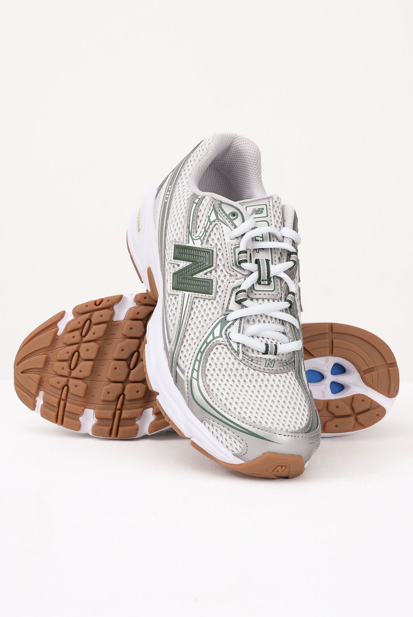 NEW BALANCE Sneakers 740 BUNGEE bianca e verde per uomo e donna GR740SF . NEW BALANCE